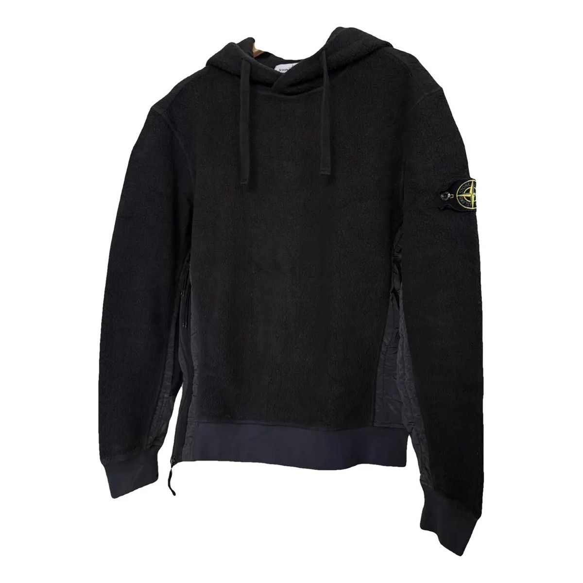 Stone Island Stone Island 61338 Fleece Hoodie in Black Size US L / EU 52-54 / 3 - 9 Thumbnail