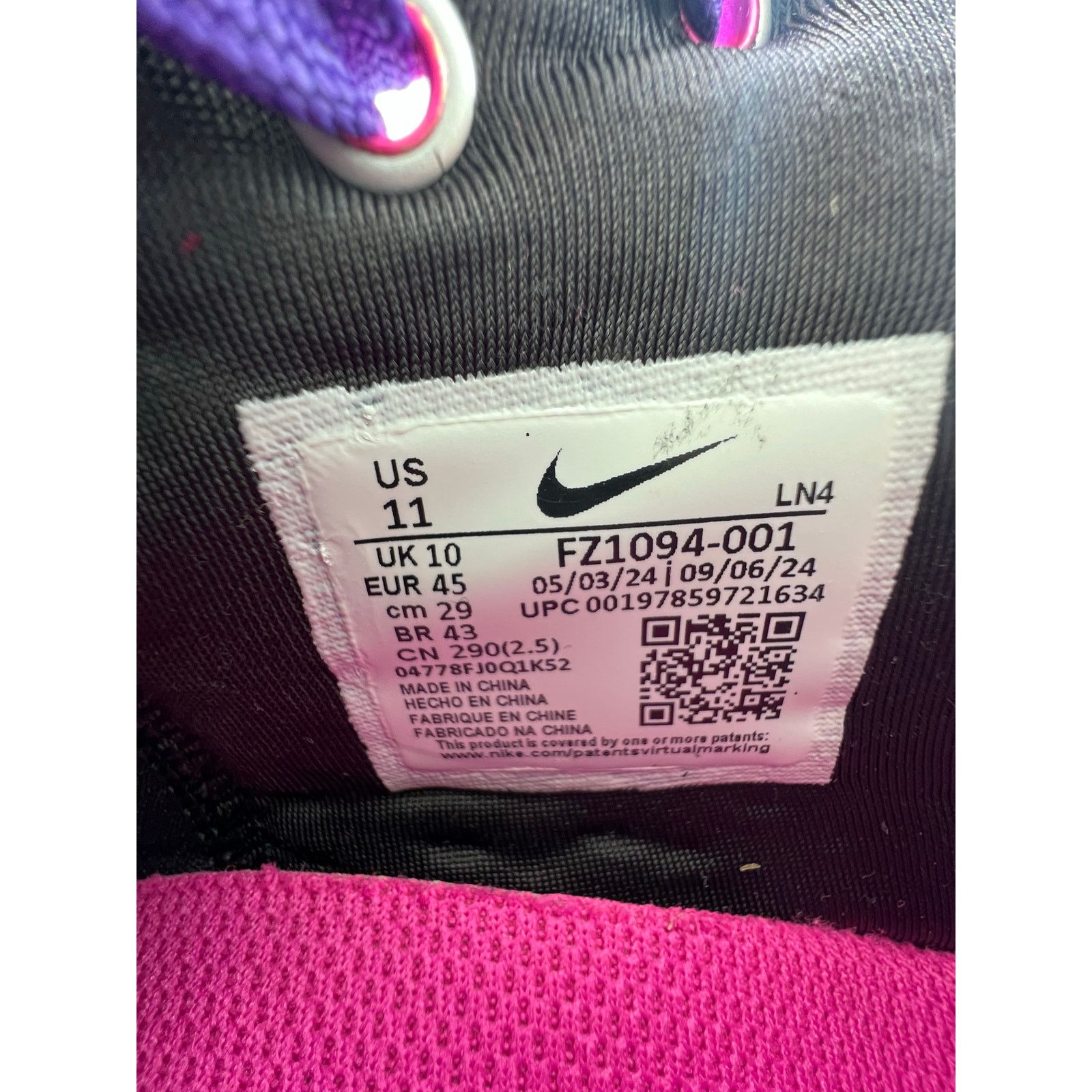 Nike Nike LeBron 22 “Blacklight” size 11 men’s Size US 11 / EU 44 - 6 Thumbnail