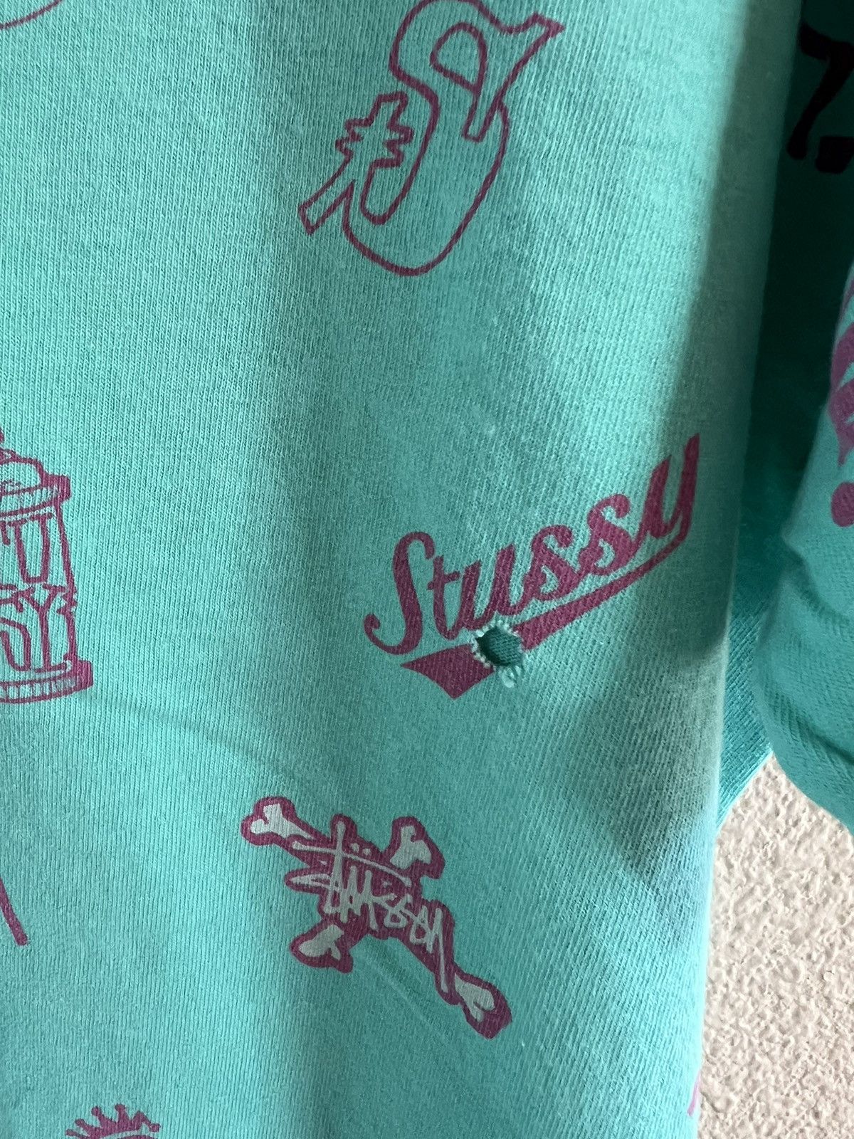 Stussy × Vintage Stussy tribe old school t shirt Size US L / EU 52-54 / 3 - 6 Thumbnail