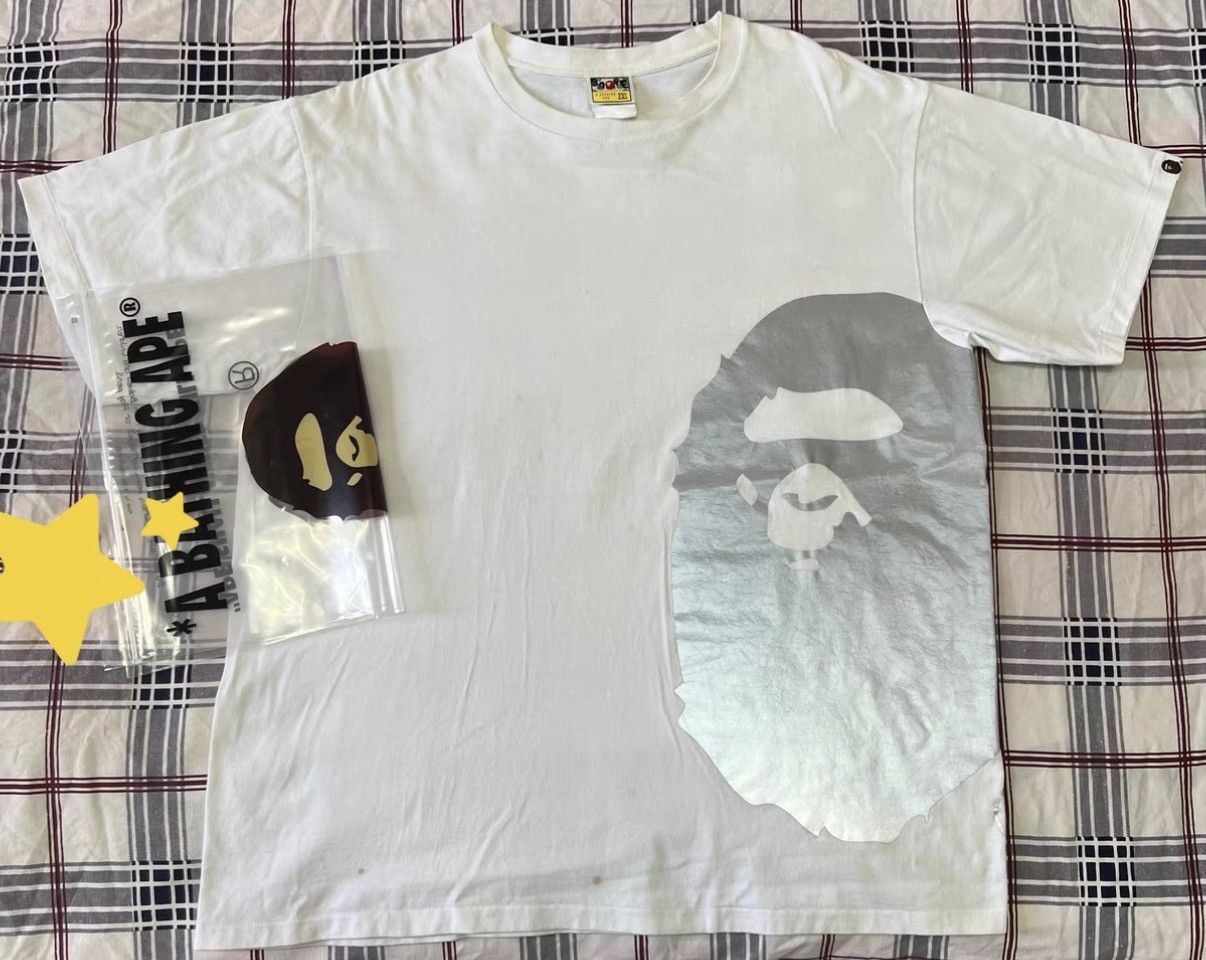 Bape BAPE OG Nigo era white reflective short-sleeve T-shirt Size US XXL / EU 58 / 5 - 1 Thumbnail