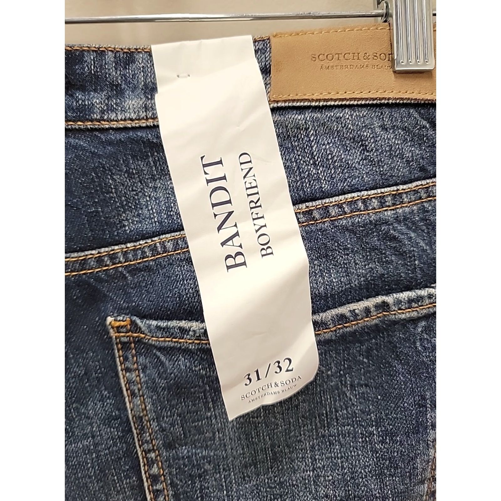 Scotch & Soda VINTAGE NWT Scotch & Soda Jeans Womens 31x32 Blue Bandit Slim Tapered Bandit Boyfriend Mens? Girls? Size 24" / US 00 / IT 34 - 8 Thumbnail