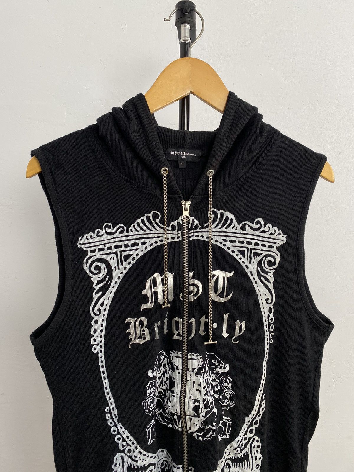 In The Attic × Japanese Brand × Le Grande Bleu (L.G.B.) In the attic homme sleeveless hoodie Size US L / EU 52-54 / 3 - 6 Thumbnail