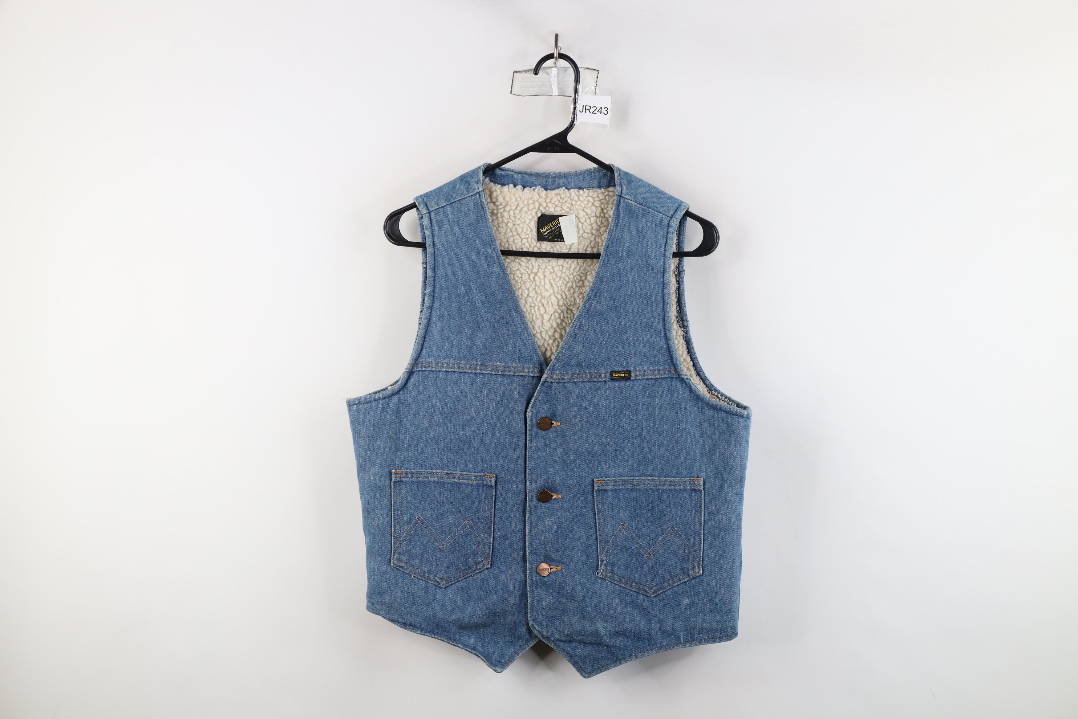 Vintage Vintage 60s 70s Streetwear Lined Denim Vest Jacket USA Size US M / EU 48-50 / 2 - 1 Thumbnail