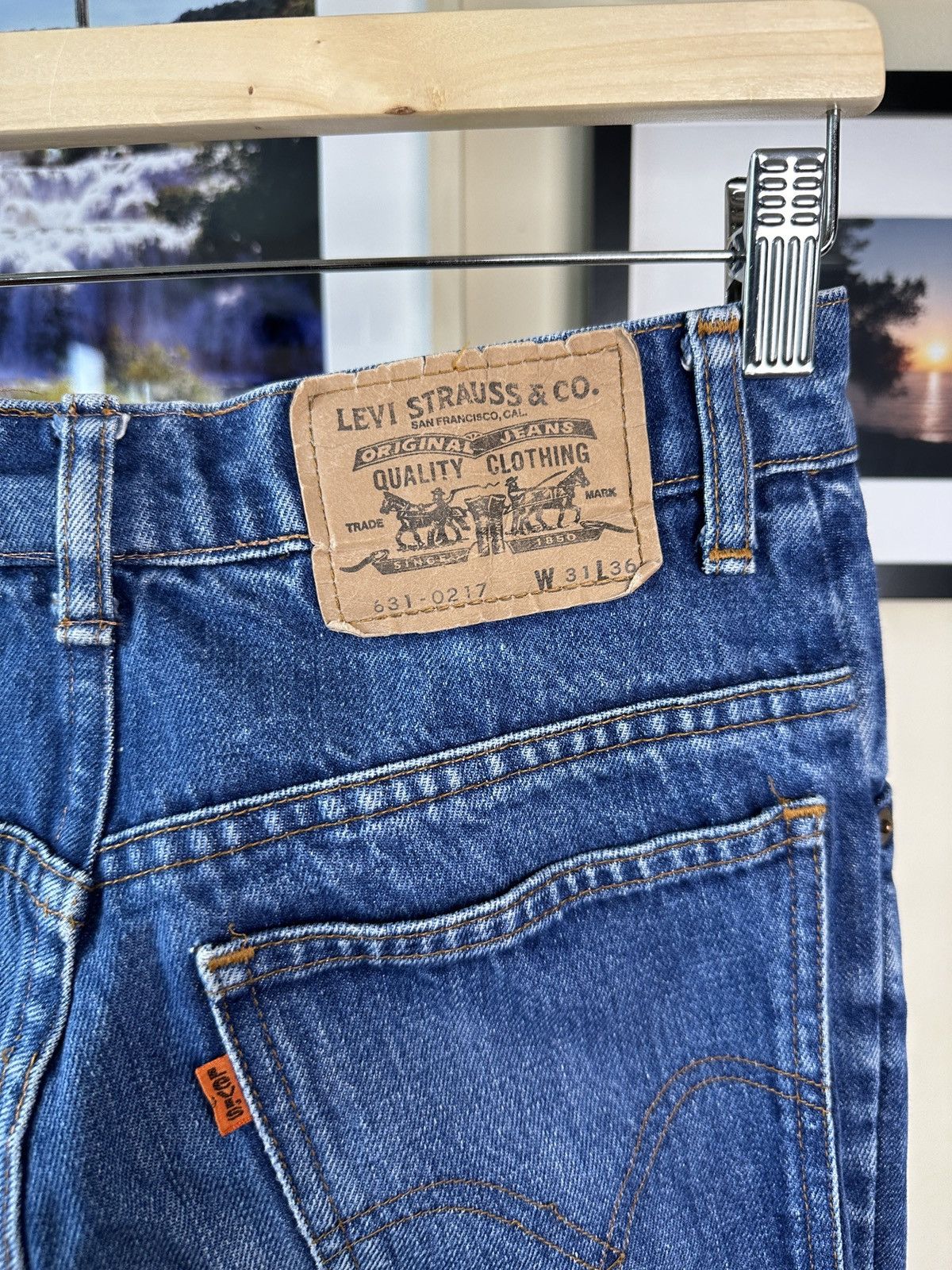 Levi's × Vintage Vintage rare denim jeans Levis 80s Orange tab Size US 31 - 3 Thumbnail