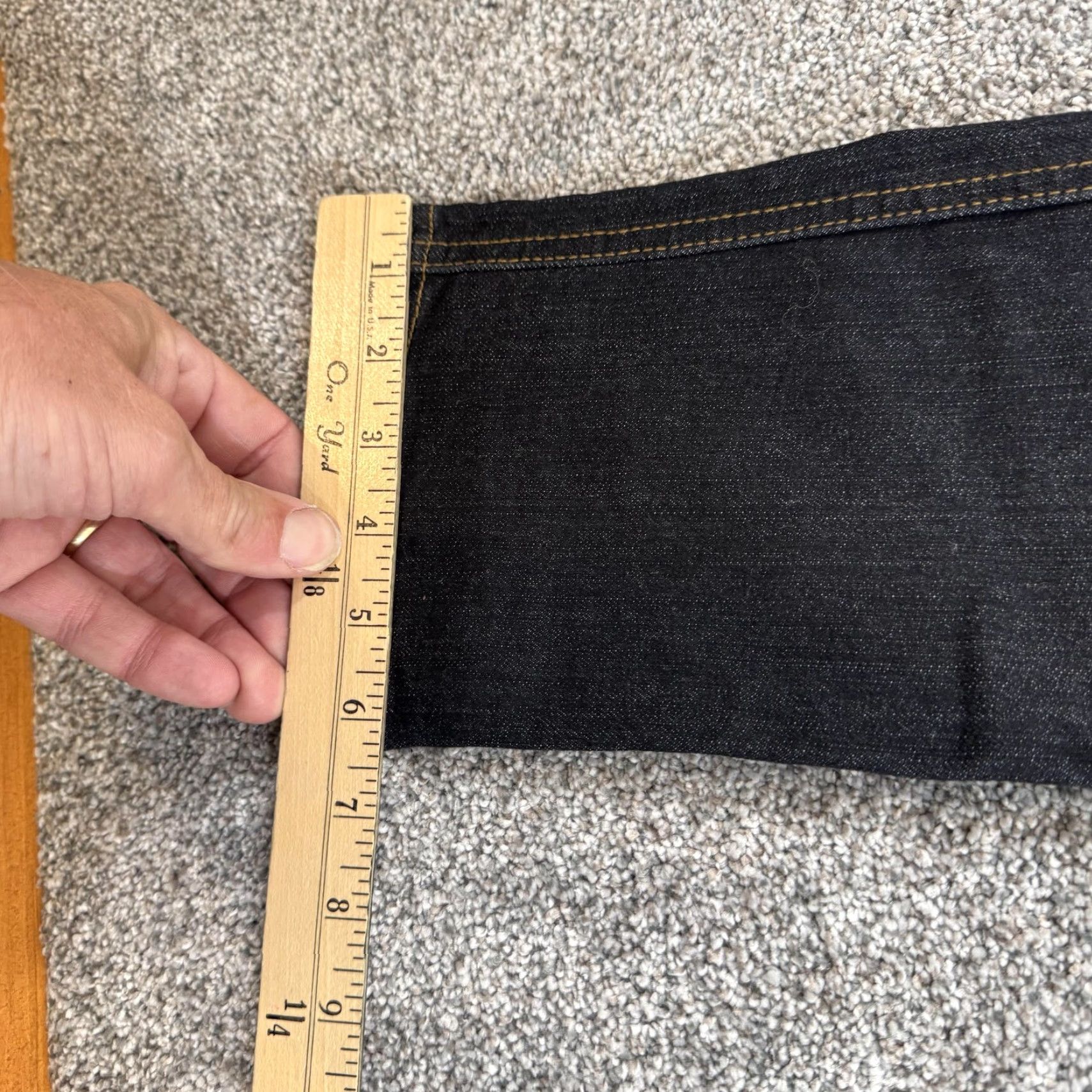 Vintage Suzanne Somers Jeans Skinny 10 Dark Indigo Stretch Y2K Slimming Tummy Control Shapewear Womens Jeans Size 32" / US 10 / IT 46 - 3 Thumbnail