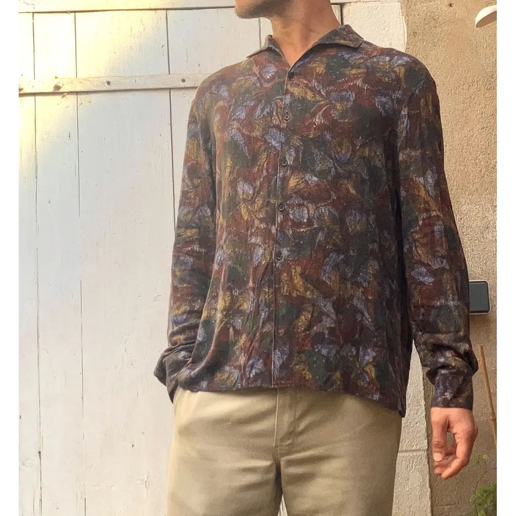 Lemaire Long Sleeve Button Up Shirt - Multicolor Size US S / EU 44-46 / 1 - 4 Thumbnail