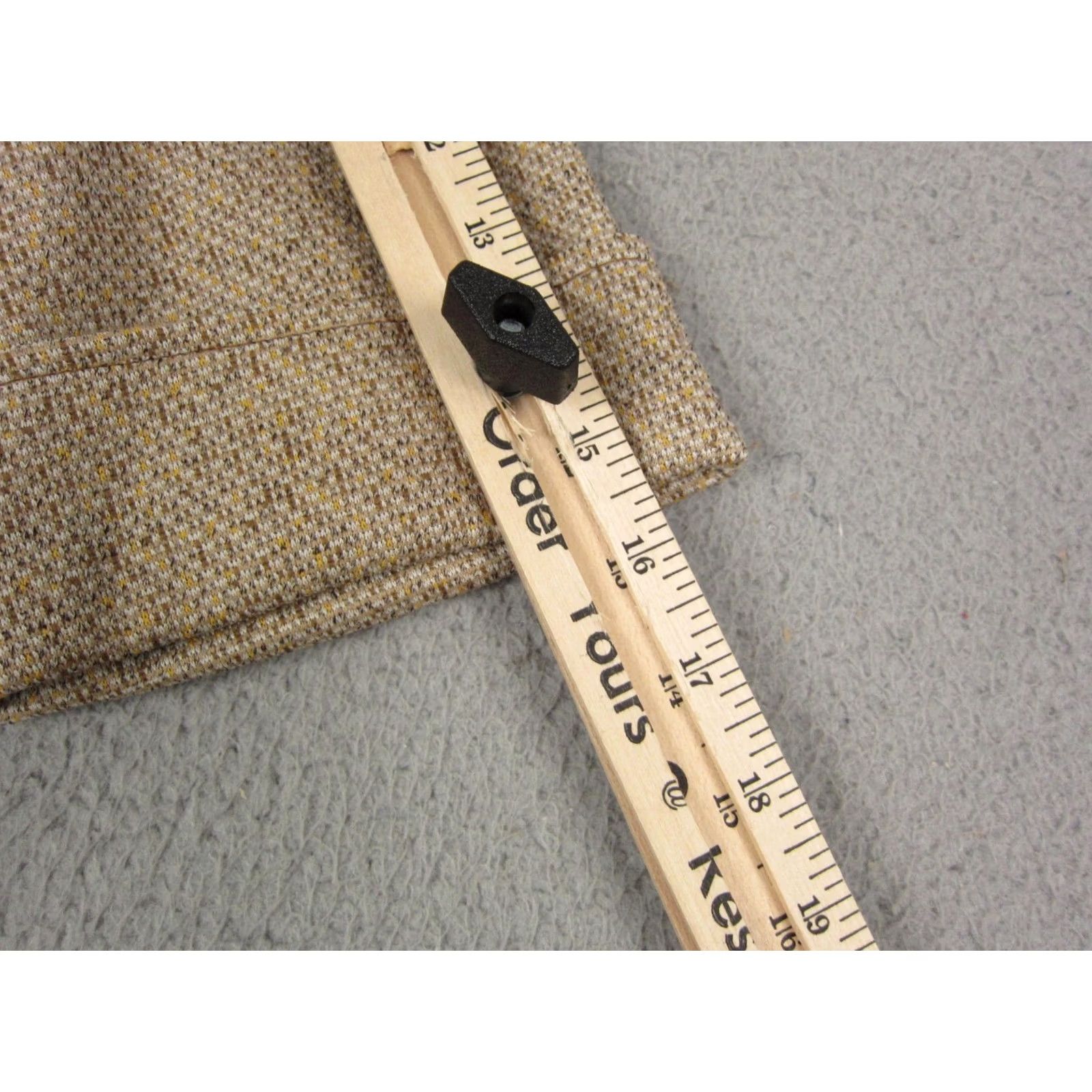 Vintage VINTAGE Country Miss Jacket Womens 10 Brown Belted Tweed 60s Long Sleeve Nylon Coat Trench Button Pockets Casual Made in USA Size L / US 10 / IT 46 - 6 Thumbnail