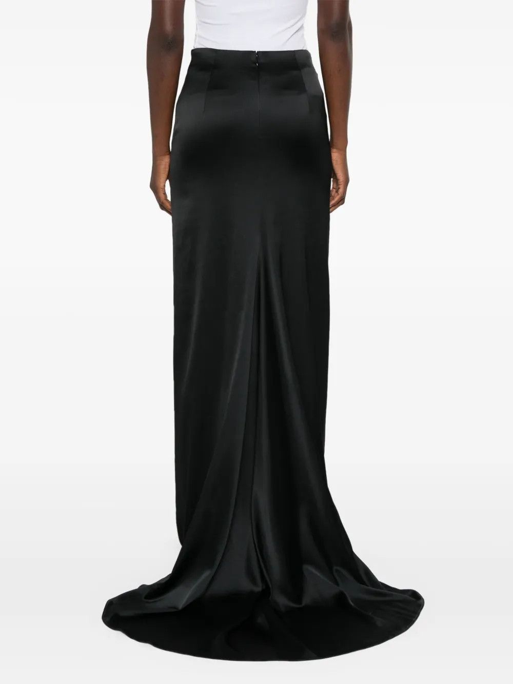 Balenciaga o1y0625 Maxi Skirt in Black Size 28" / US 6 / IT 42 - 4 Thumbnail