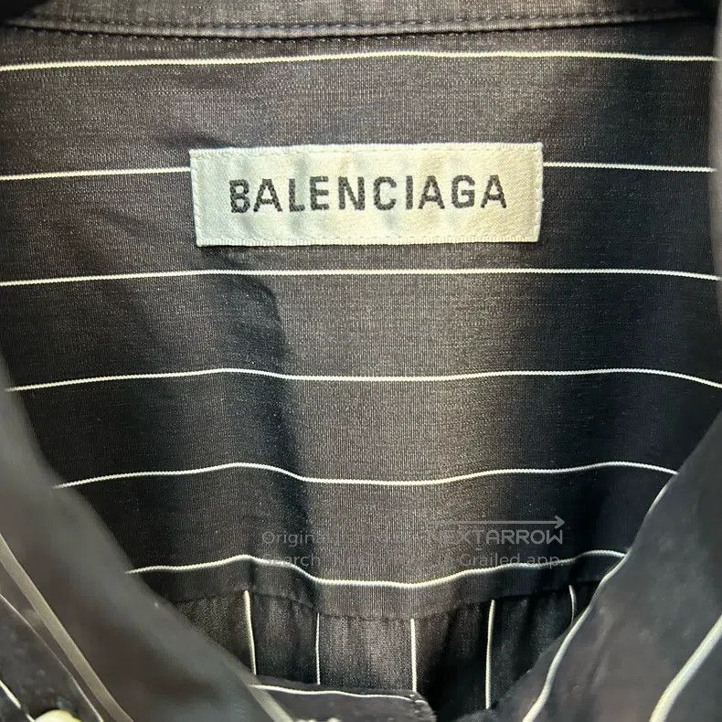 Balenciaga Balenciaga size 40 Striped black and pink letter logo shir Size XS / US 0-2 / IT 36-38 - 3 Thumbnail