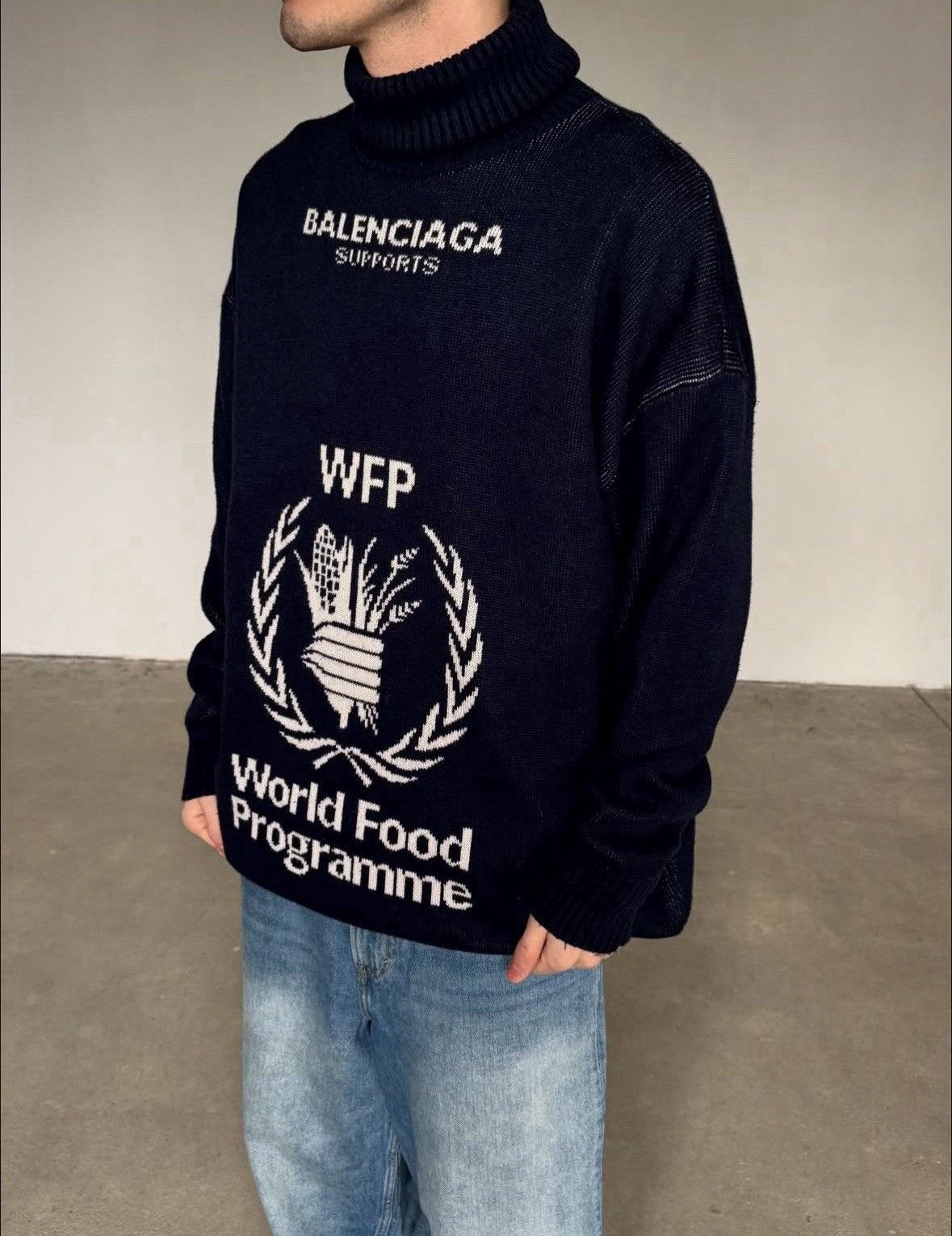 Balenciaga BALENCIAGA SUPPORT WFP Knit Sweater Size US L / EU 52-54 / 3 - 11 Thumbnail