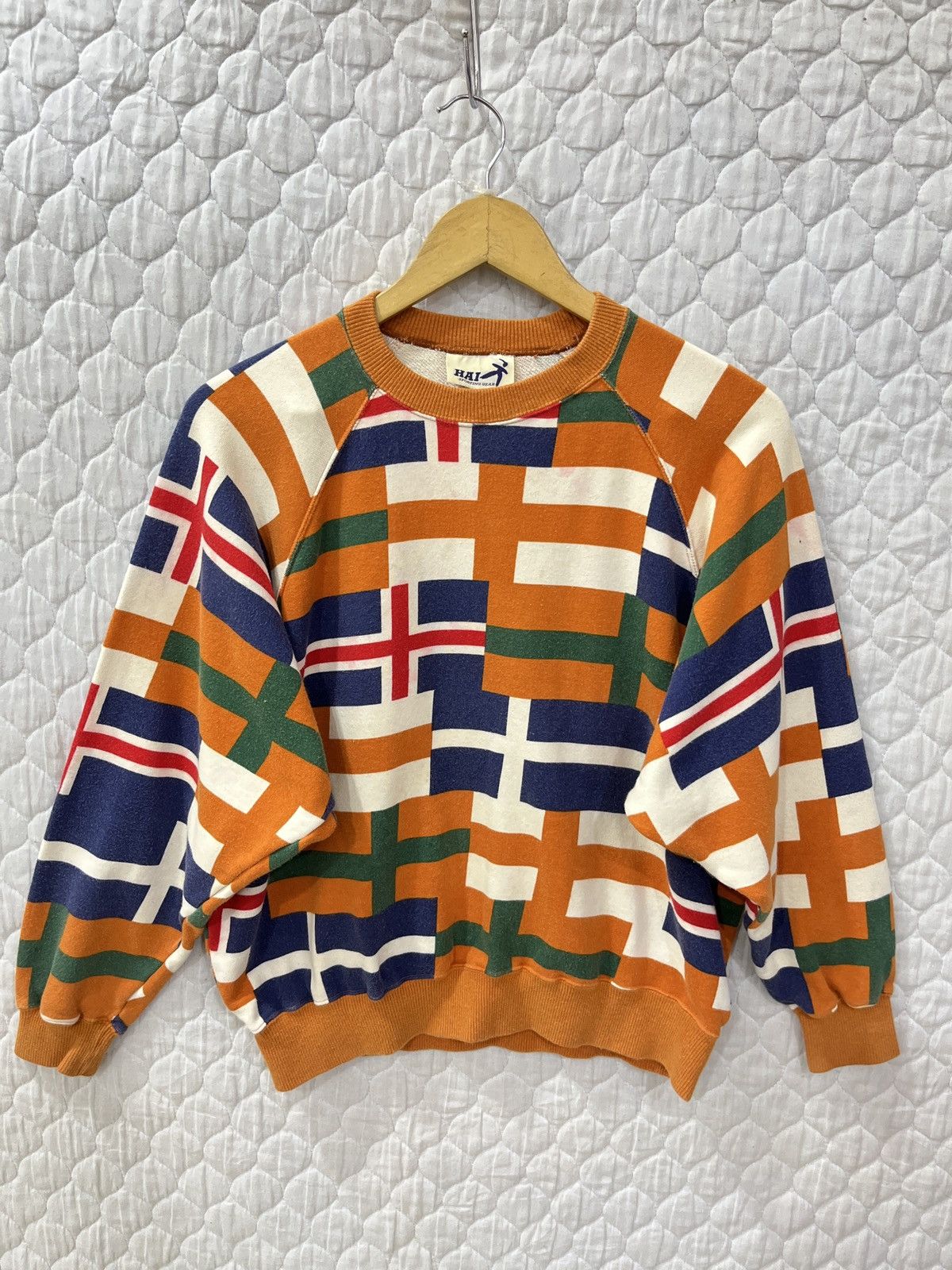 Issey Miyake (Xxxx)🔥🔥HYPE ISSEY MIYAKE HAI SPORTING GEAR CROSS FLAG Size M / US 6-8 / IT 42-44 - 1 Thumbnail