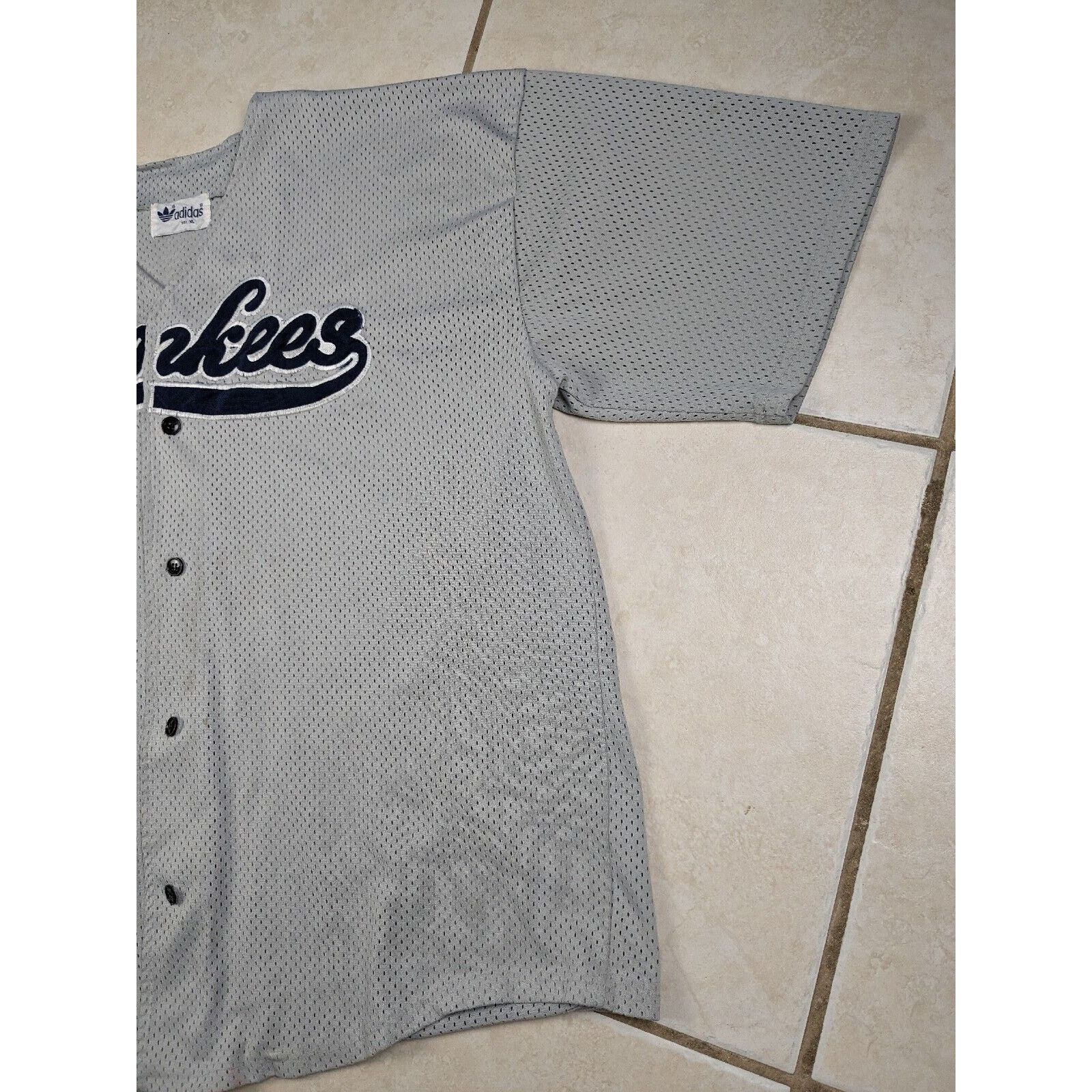 Adidas Vtg 1980's Adidas New York Yankees MLB Baseball Jersey XL Size US XL / EU 56 / 4 - 3 Thumbnail