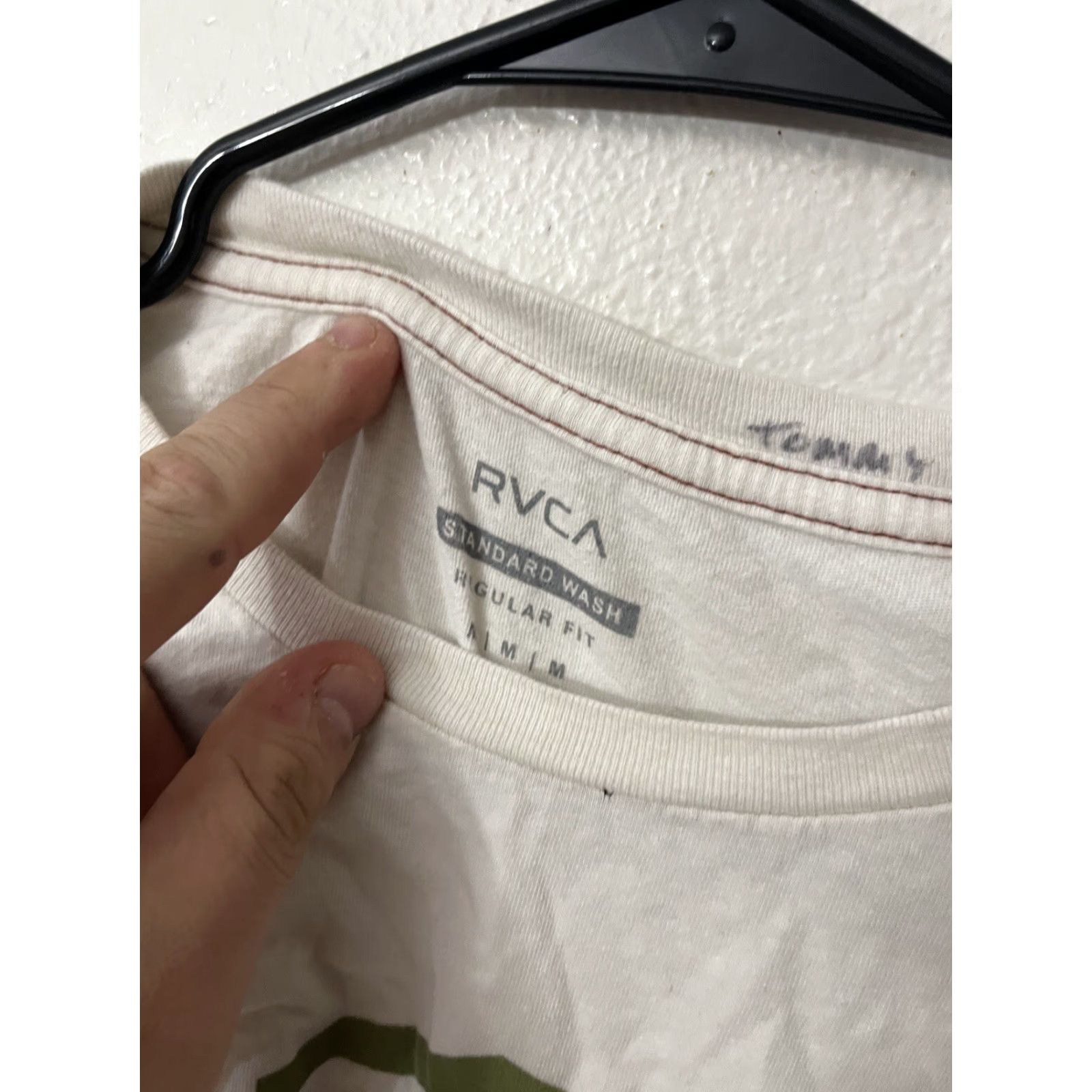 RVCA VINTAGE RVCA T-Shirt Men Medium Short Sleeve White Tee Short Sleeve Tee Mens Size US M / EU 48-50 / 2 - 3 Thumbnail