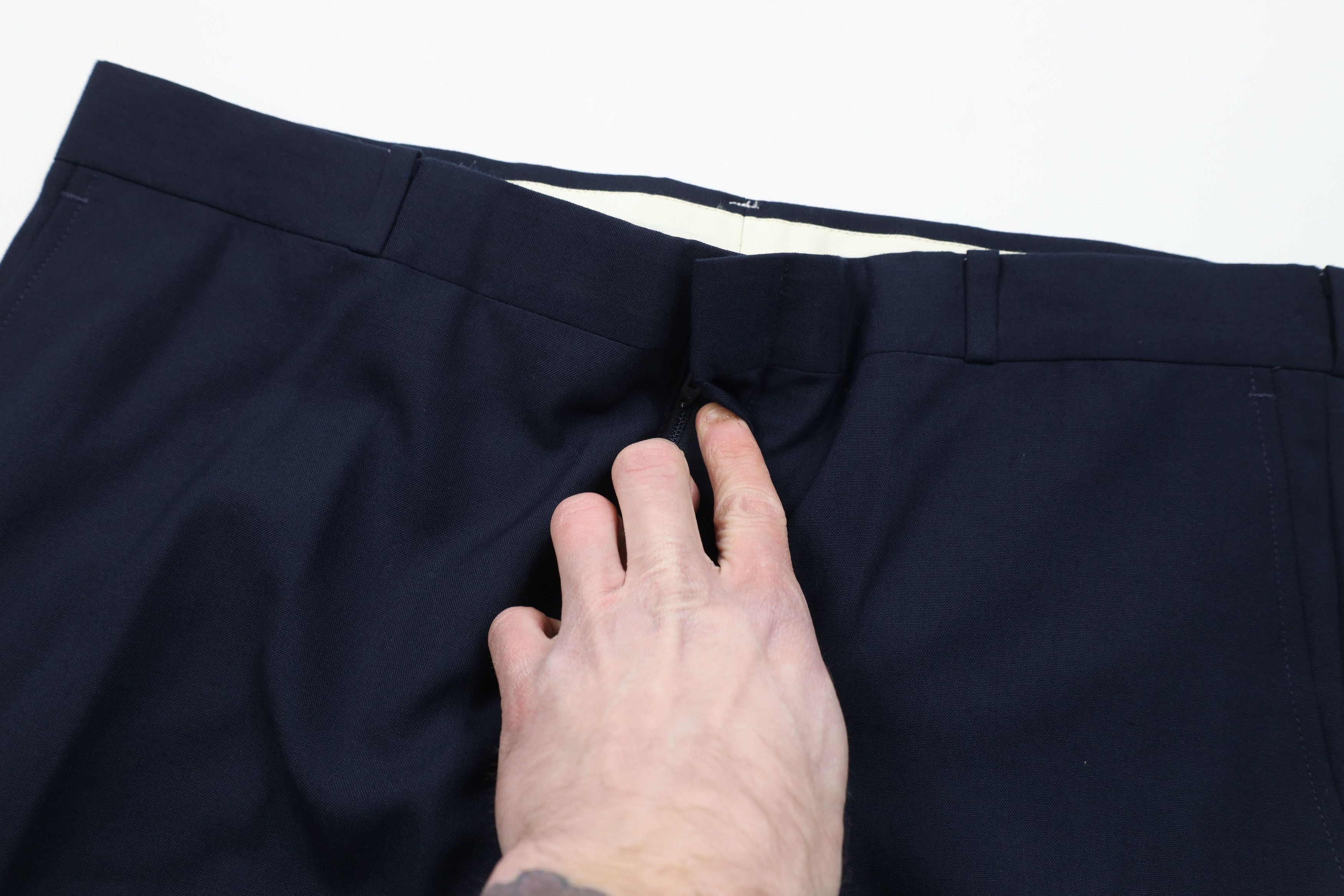 Vintage Vintage 70s Streetwear Wool Knit Wide Leg Chino Pants USA Size US 36 / EU 52 - 7 Thumbnail