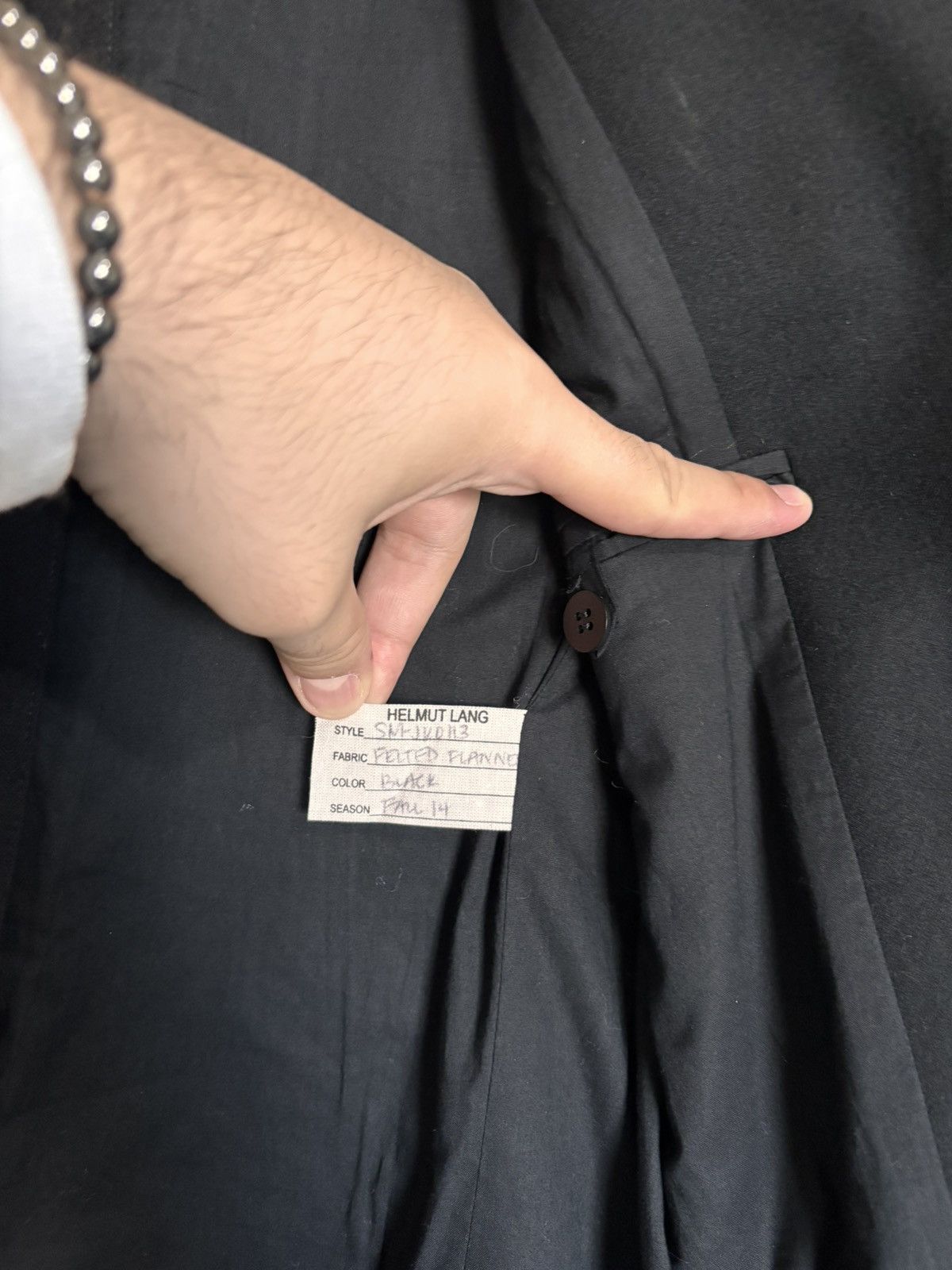 Helmut Lang (Sample) Fall 2014 Felted Flannel Blazer / overcoat Size US S / EU 44-46 / 1 - 4 Thumbnail