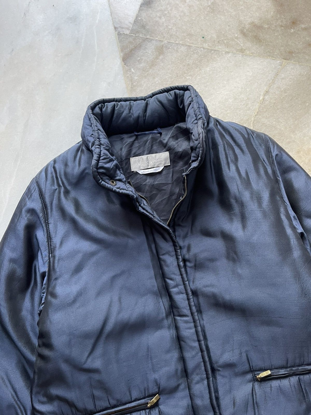 Other Max Mara Metalic Color Puffer Jacket Size US L / EU 52-54 / 3 - 3 Thumbnail