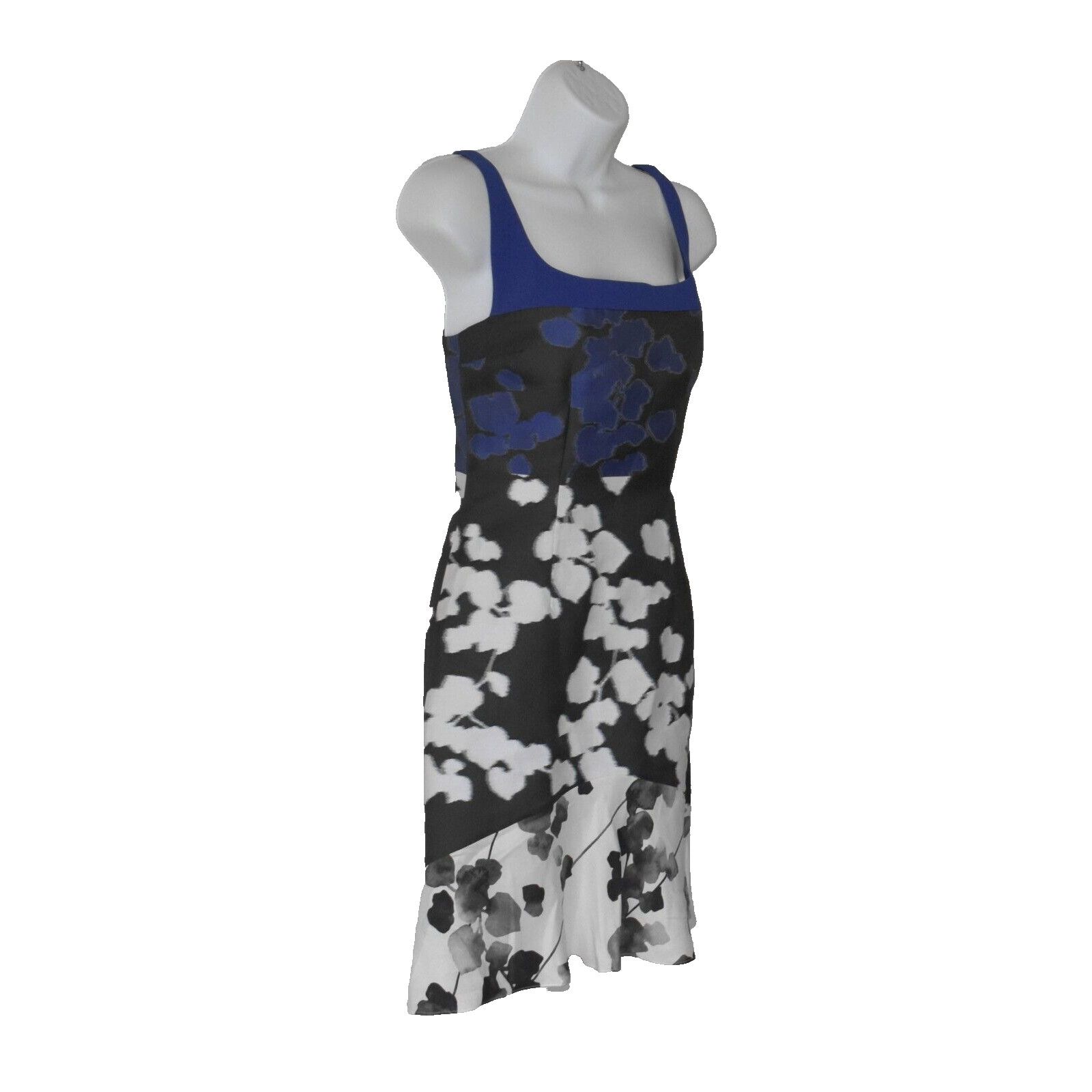 Narciso Rodriguez NWT NARCISO RODRIGUEZ Blue/Black Vine With Print Dress Sz 38 Size XS / US 0-2 / IT 36-38 - 2 Thumbnail