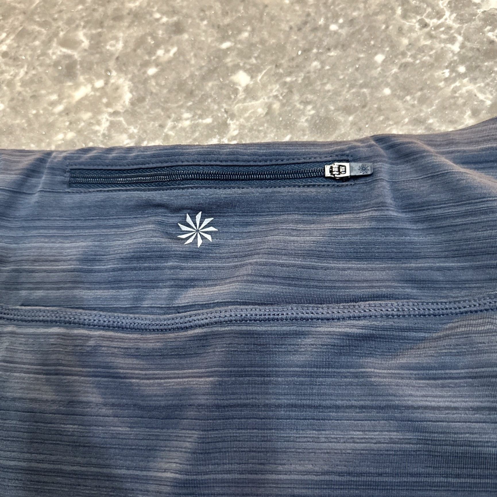 Athleta Athleta Swagger Skort Womens M Blue Striped Athletic Shorts / Skirt, Layered, Pull On, Tennis, Short Size 32" / US 10 / IT 46 - 5 Thumbnail