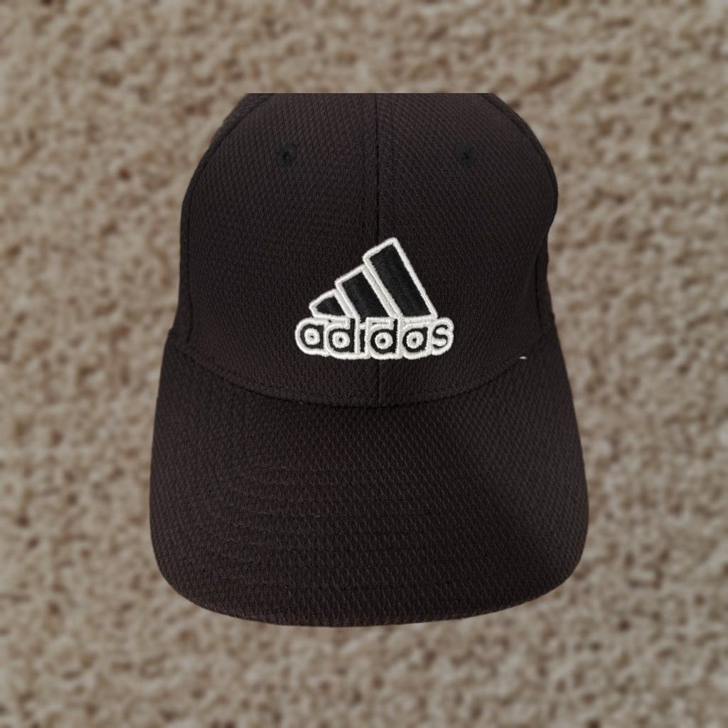 Adidas Adidas Hat Cap Strap Back Adult One Size Red Embroidered Three Stripe Baseball Cap Mens Size ONE SIZE - 1 Thumbnail