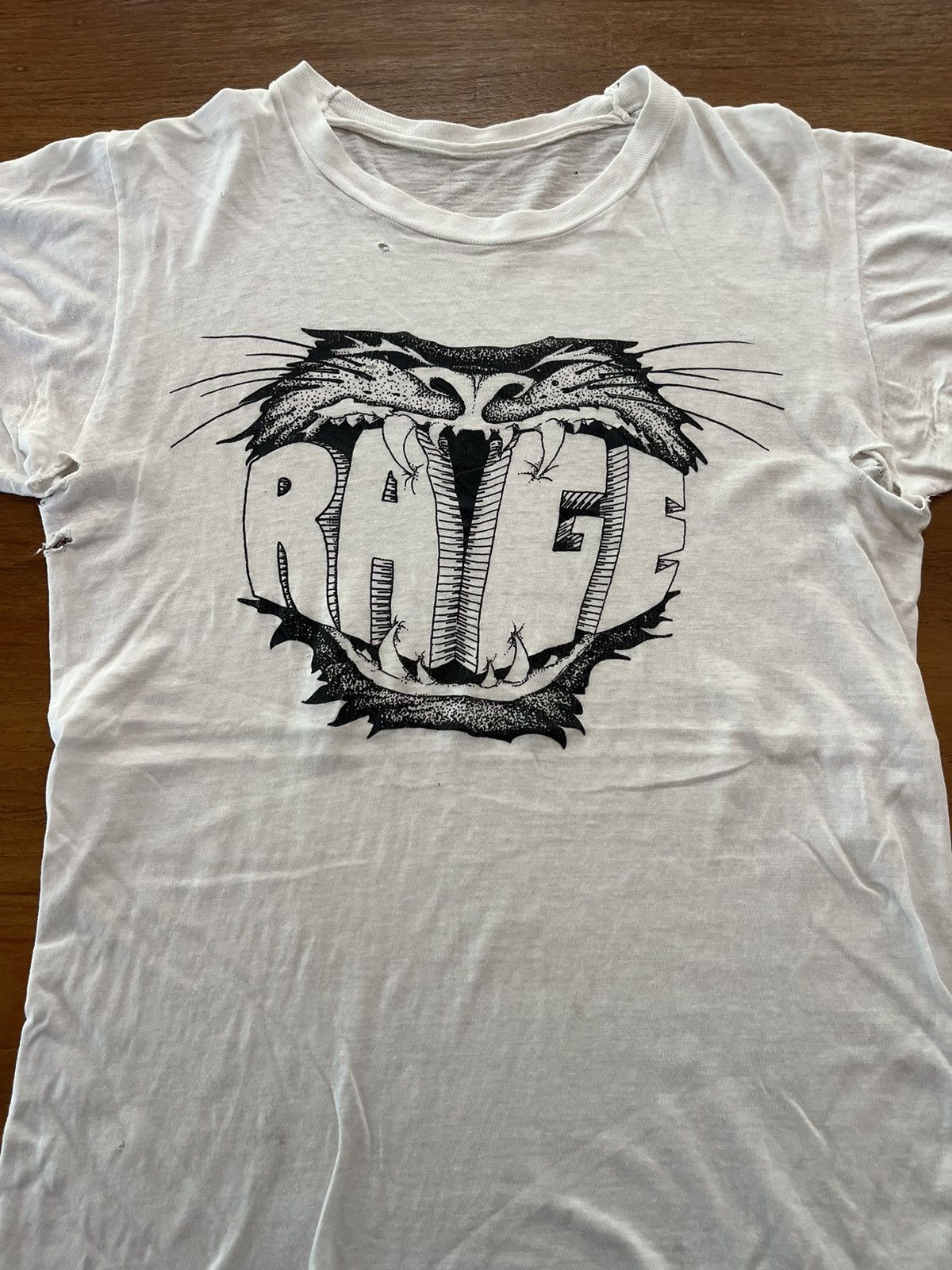 Band Tees × Vintage Vintage RAGE Heavy Metal German Band Artwork 80’s Tshirt Size US S / EU 44-46 / 1 - 3 Thumbnail