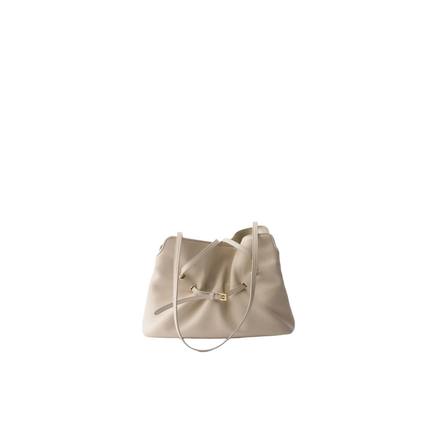 Prada PRADA Dada Small $3350 Ivory Leather Shoulder Bag New & Auth Size ONE SIZE - 3 Thumbnail