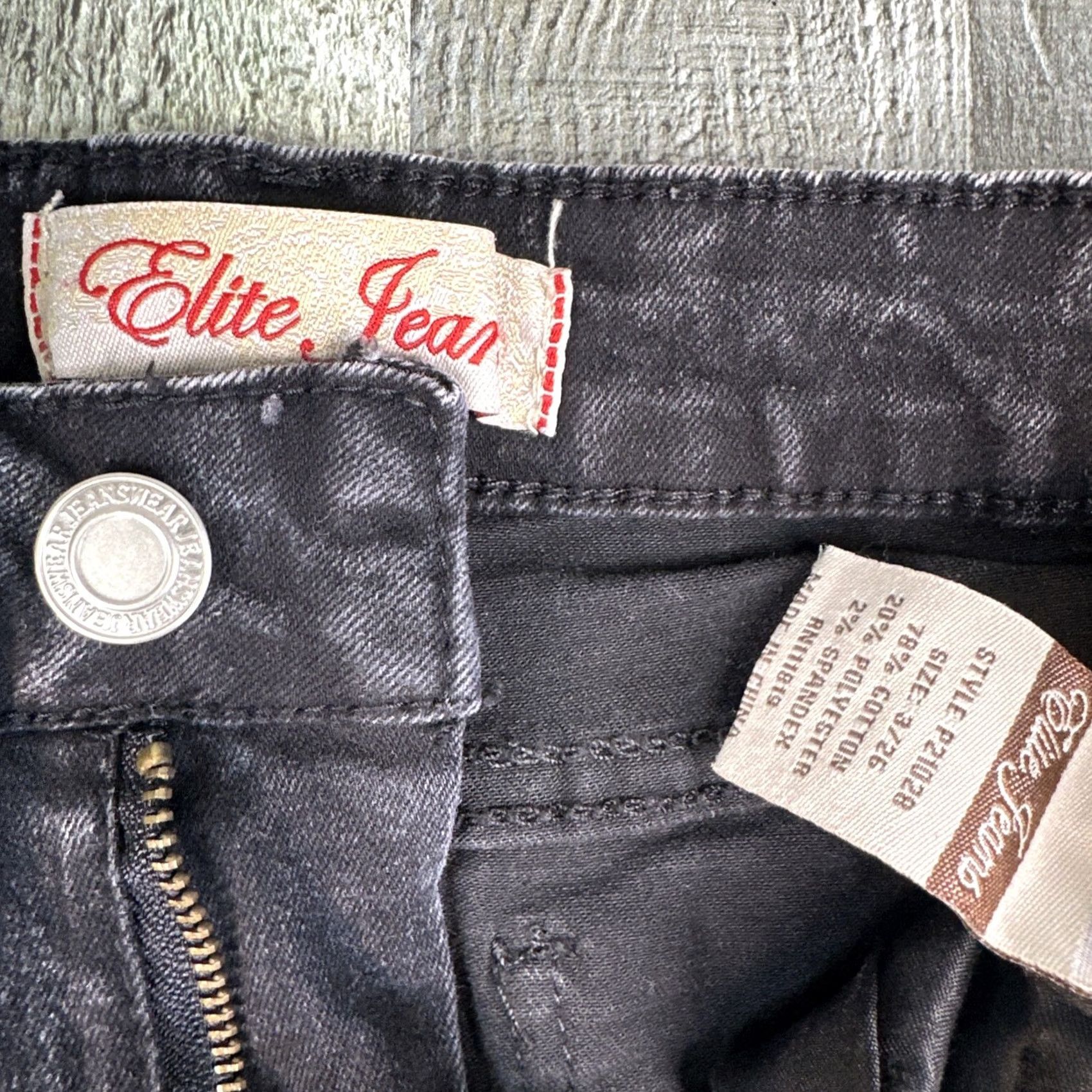 Vintage VINTAGE Elite Jeans Women’s Flare Jeans Distressed Black 3 X 26 Womens Size 26" / US 2 / IT 38 - 2 Thumbnail