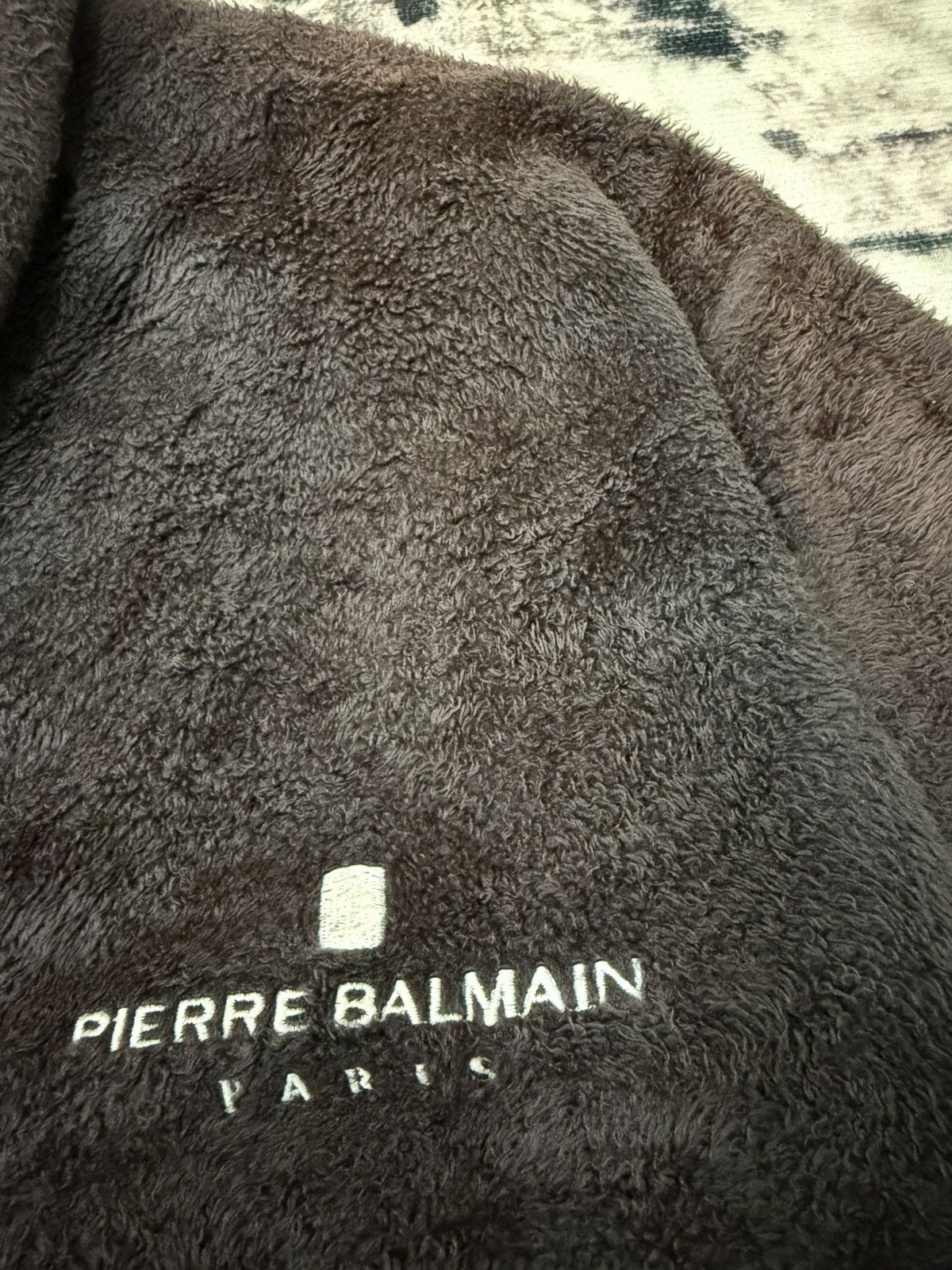 Designer × Pierre Balmain PIERRE BALMAIN PARIS BATHROBE FLEECE JACKET Size US M / EU 48-50 / 2 - 5 Thumbnail