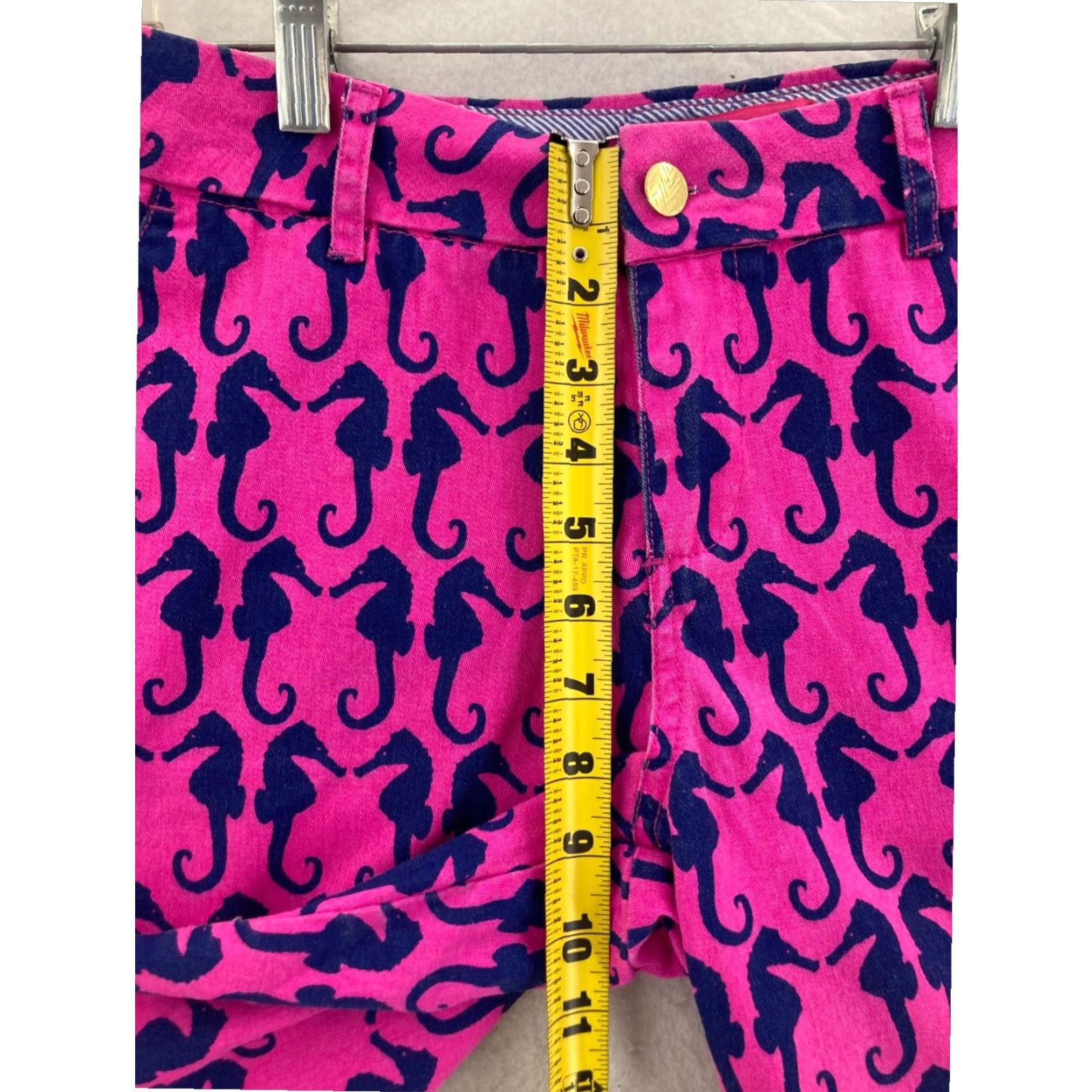 Vintage Macbeth Collection Womens Pink Seahorse Shorts Small Size 28" / US 6 / IT 42 - 4 Thumbnail