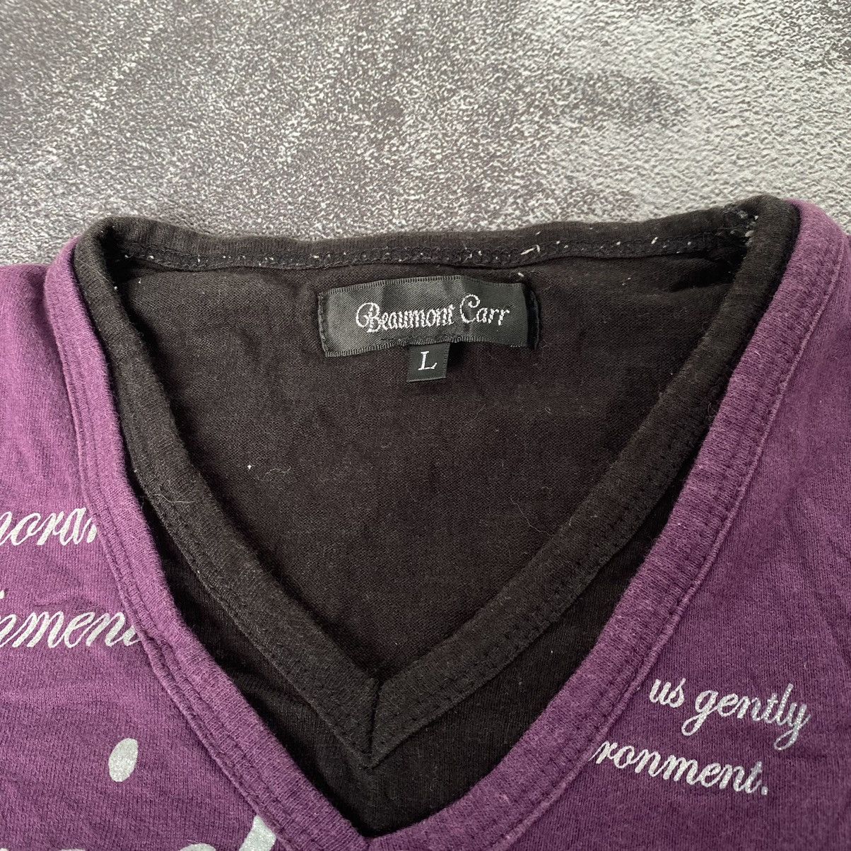 If Six Was Nine Beaumont Carr Double layer poem gothic cross Tee Size US L / EU 52-54 / 3 - 4 Thumbnail