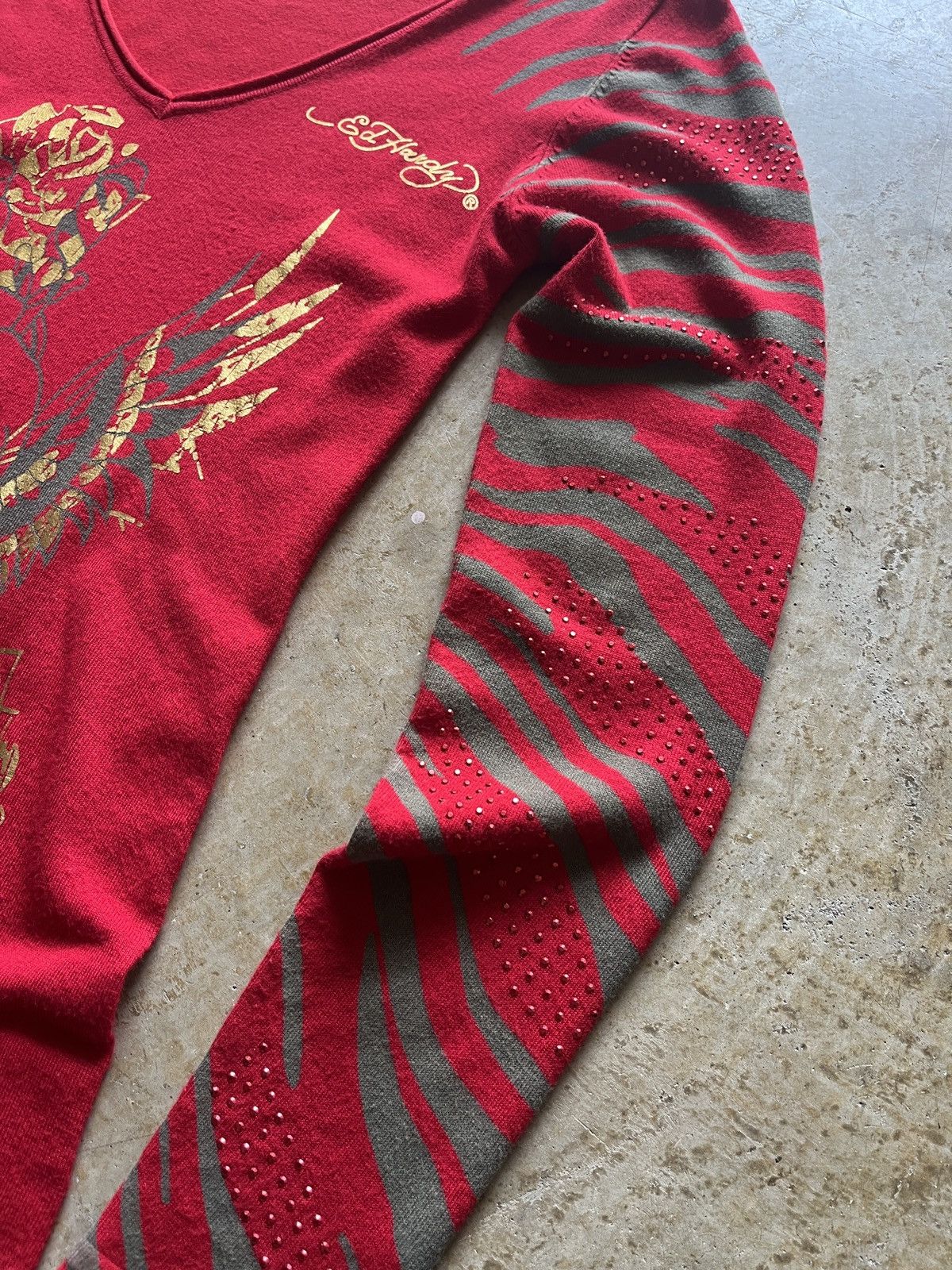 Ed Hardy Ladies Ed Hardy Long Sleeve Top Size M / US 6-8 / IT 42-44 - 5 Thumbnail