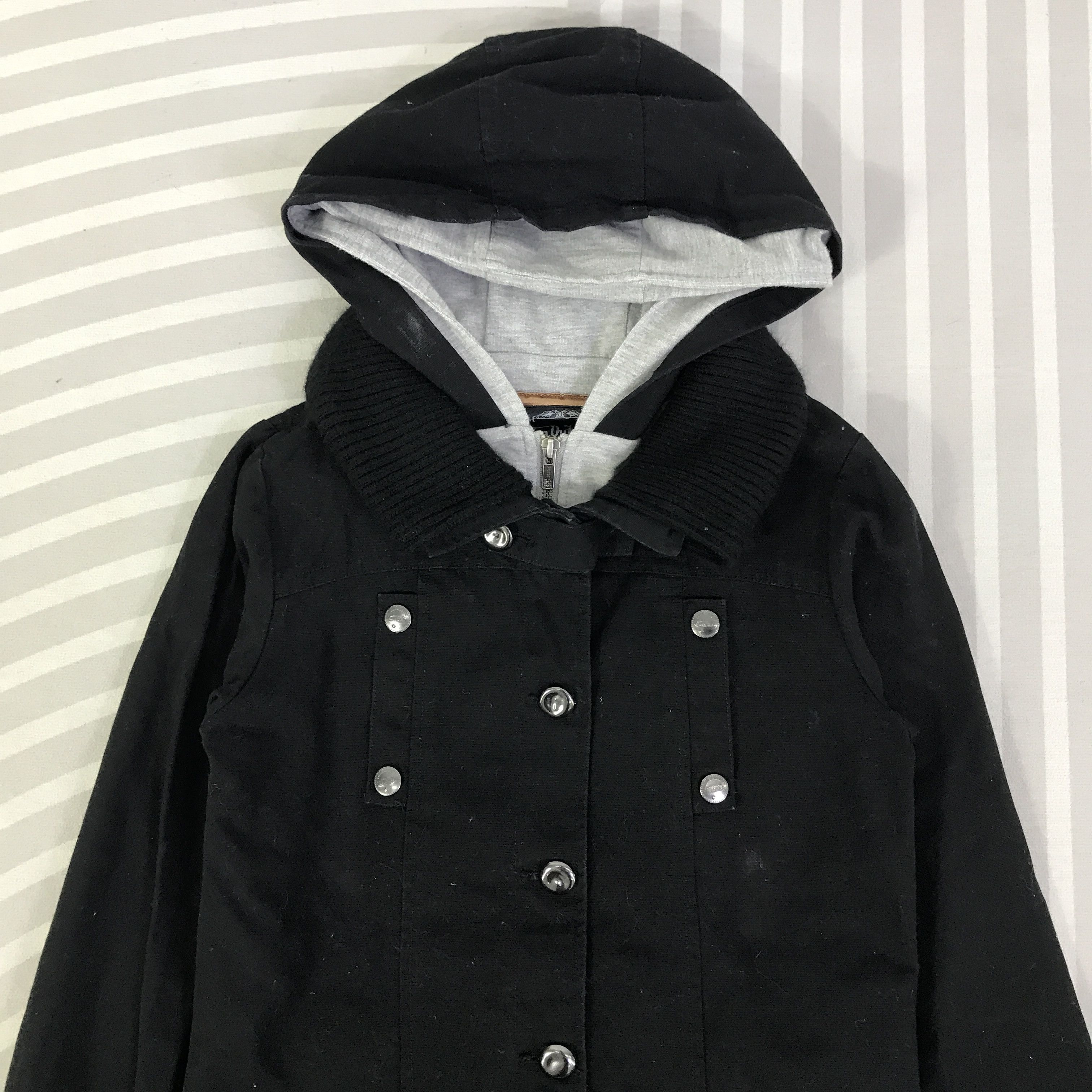 Von Dutch Vintage Von Dutch Love Addict Black Jacket K126B12 Size US M / EU 48-50 / 2 - 2 Thumbnail