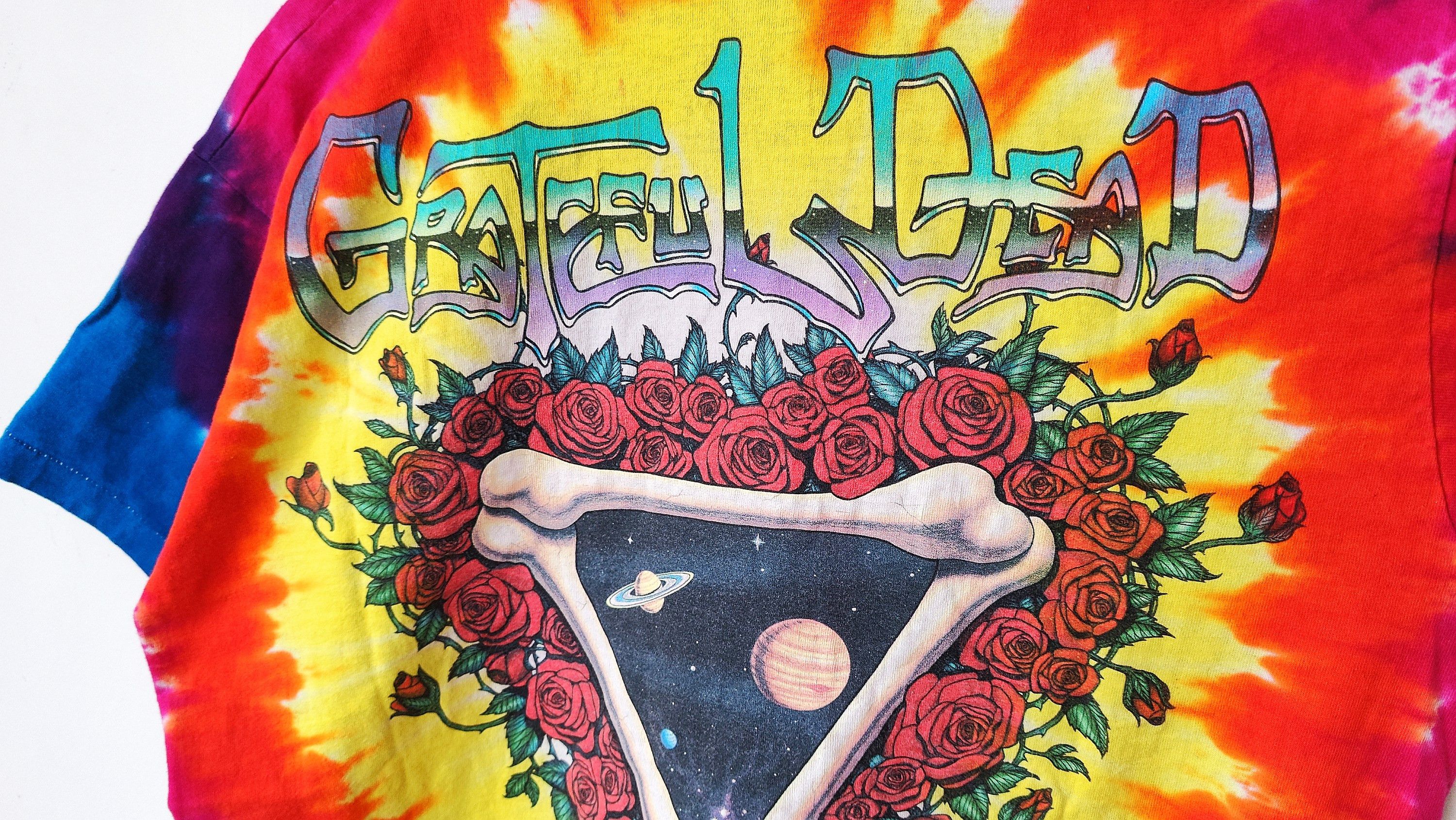Band Tees Grateful Dead 1992 Space Your Face RARE Vintage 90s Tshirt Size US XL / EU 56 / 4 - 3 Thumbnail