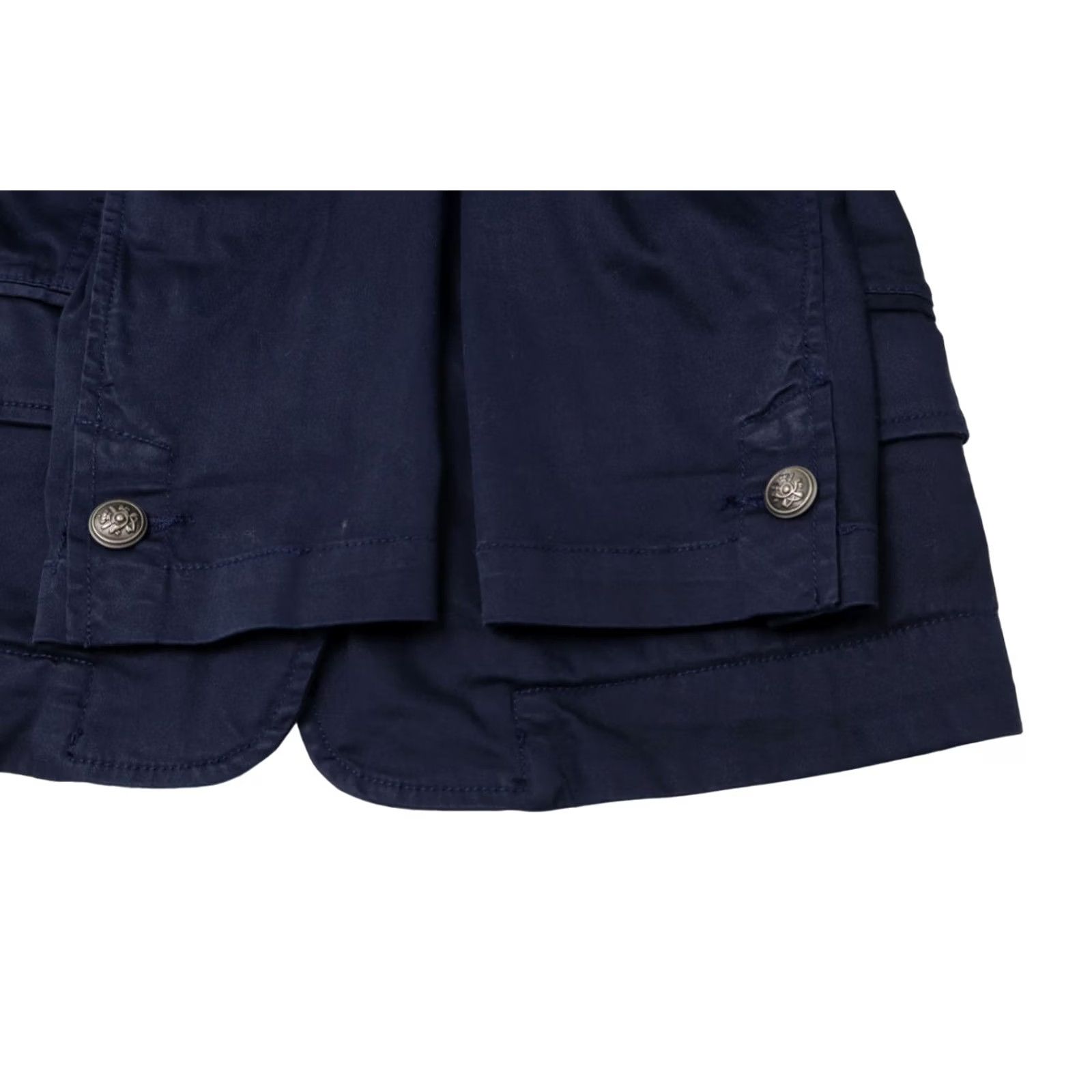 Replay Replay W7848 Blazer Women's LARGE Single Breasted Peak Lapel Dark Blue Size L / US 10 / IT 46 - 6 Thumbnail