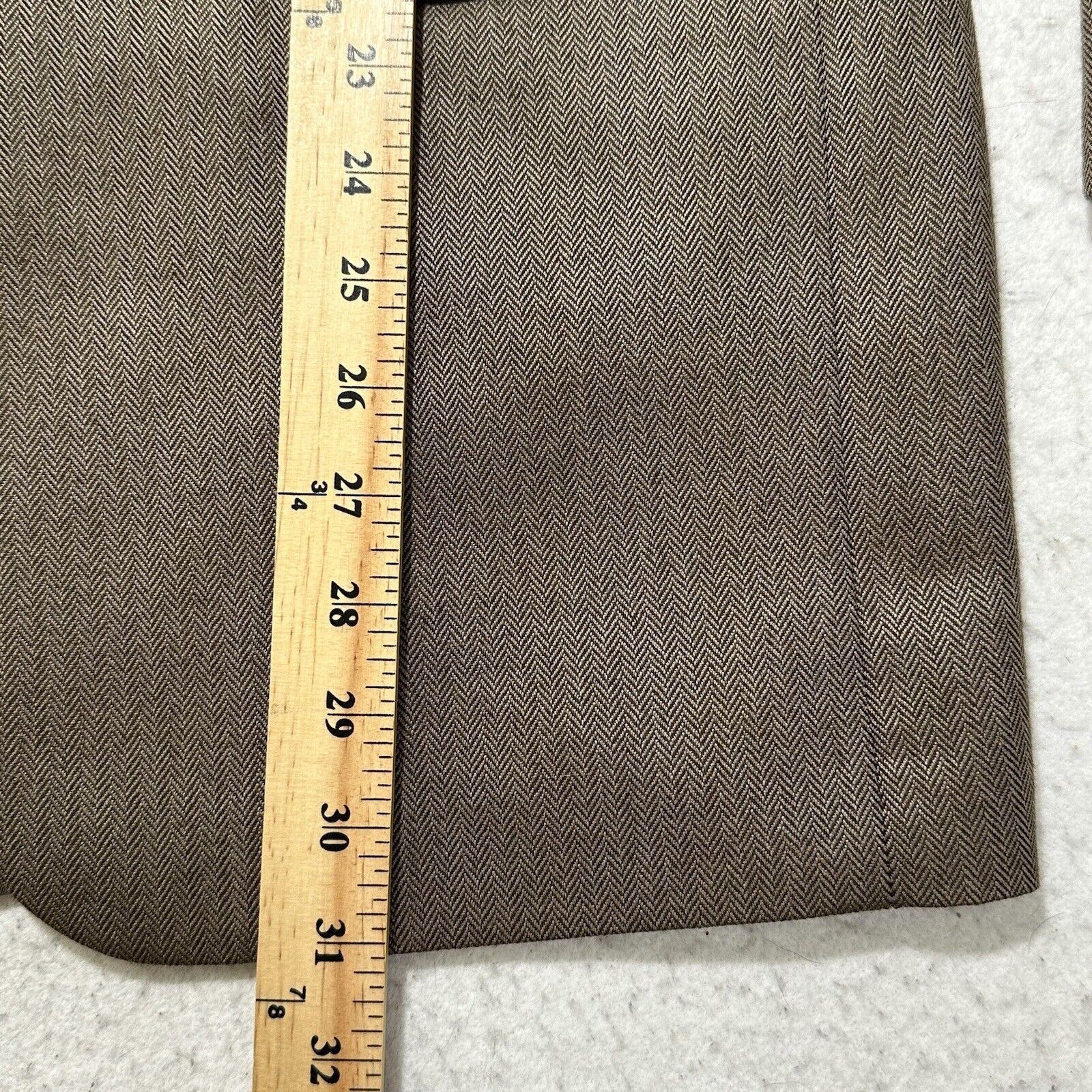 Jos. A. Bank Jos. A. Bank 42R Silk + Camel Hair Herringbone Suit Jacket Size 42R - 11 Thumbnail