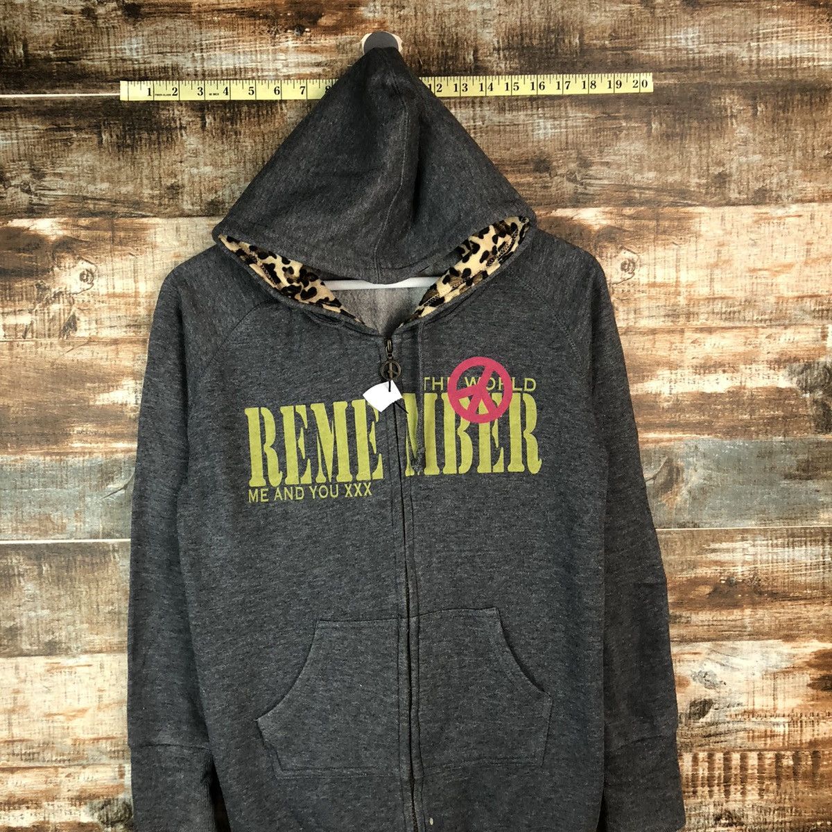 Japanese Brand Colza The World Remember Grey Hoodie #A2028 Size M / US 6-8 / IT 42-44 - 2 Thumbnail