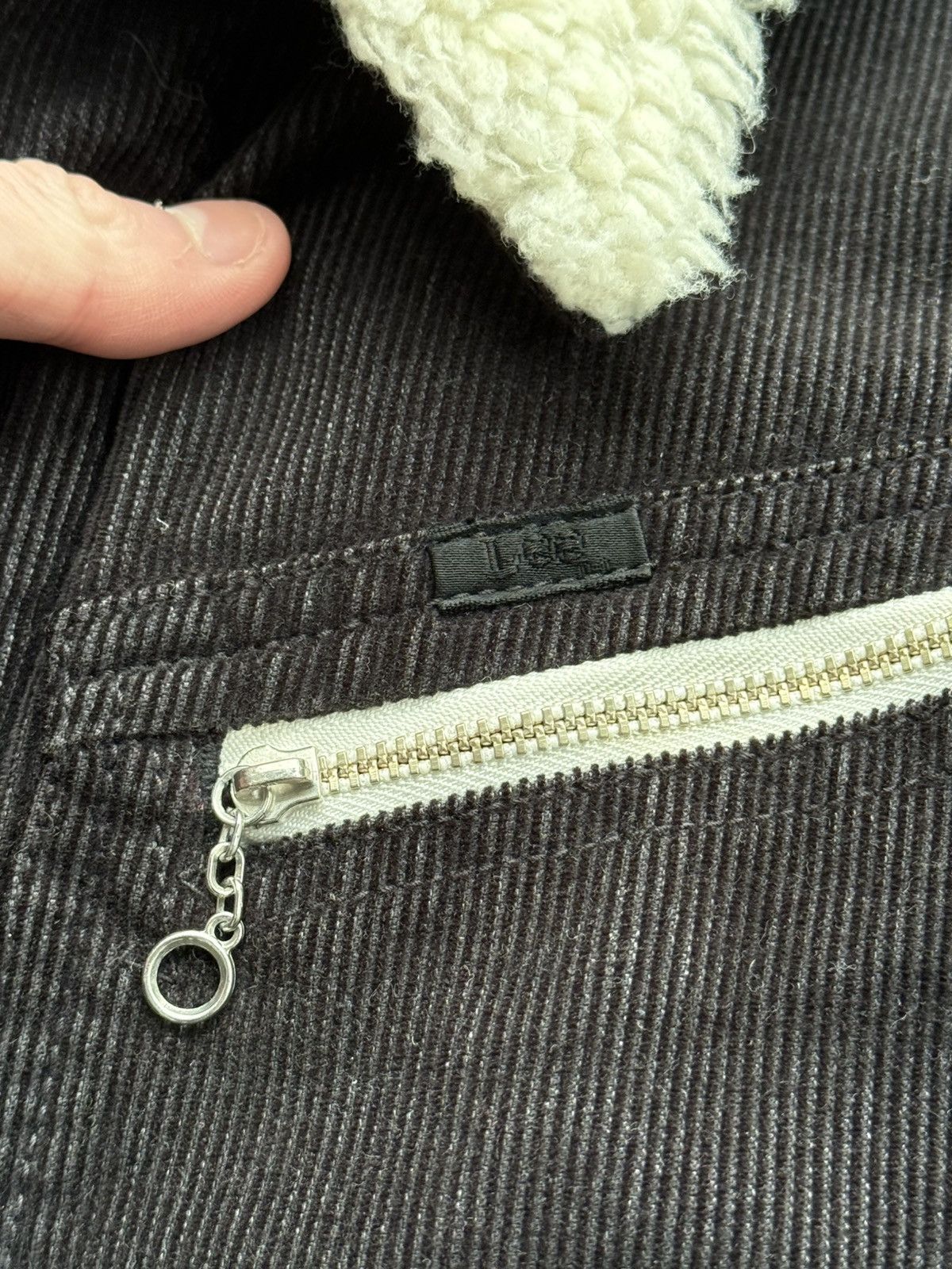 Lee × Number (N)ine number nine lee 91 B black corduroy shearling jacket size L Size US L / EU 52-54 / 3 - 6 Thumbnail