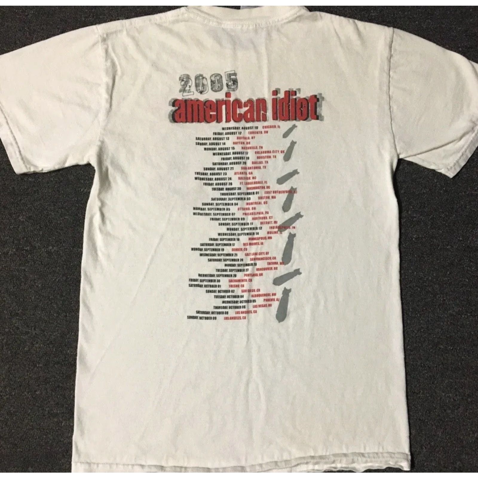 Vintage Vtg 2005 Green Day American Idiot Faded Tour Shirt S Punk Rock Promo Grunge Y2K Size US S / EU 44-46 / 1 - 2 Thumbnail