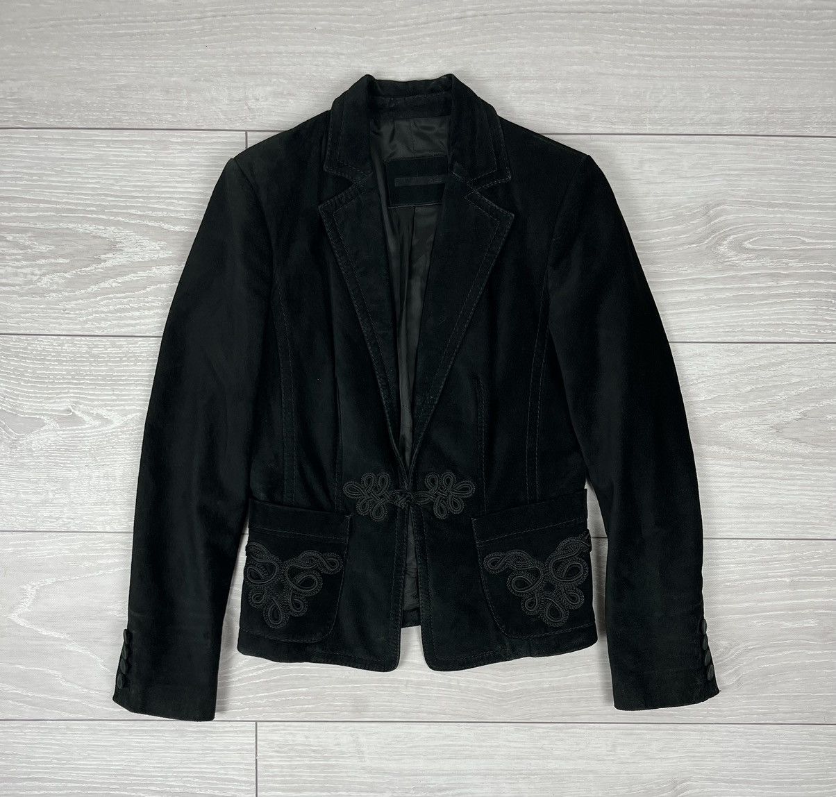 Bally Bally Vintage Black Suede Leather Avante Garde Jacket Size M / US 6-8 / IT 42-44 - 1 Thumbnail