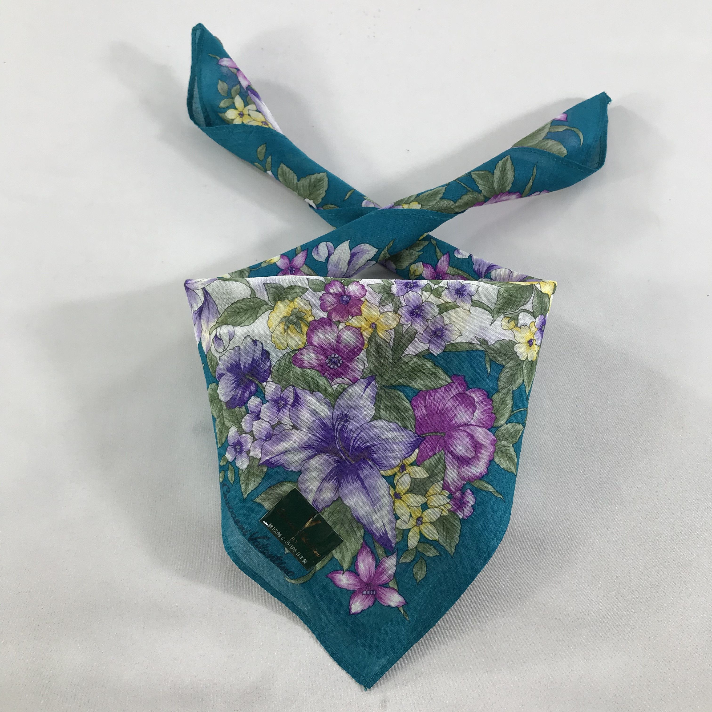 Giovanni Valentino × Vintage Giovanni Valentino Bandana / Handkerchief/Neckerchief -S1201 Size ONE SIZE - 3 Thumbnail