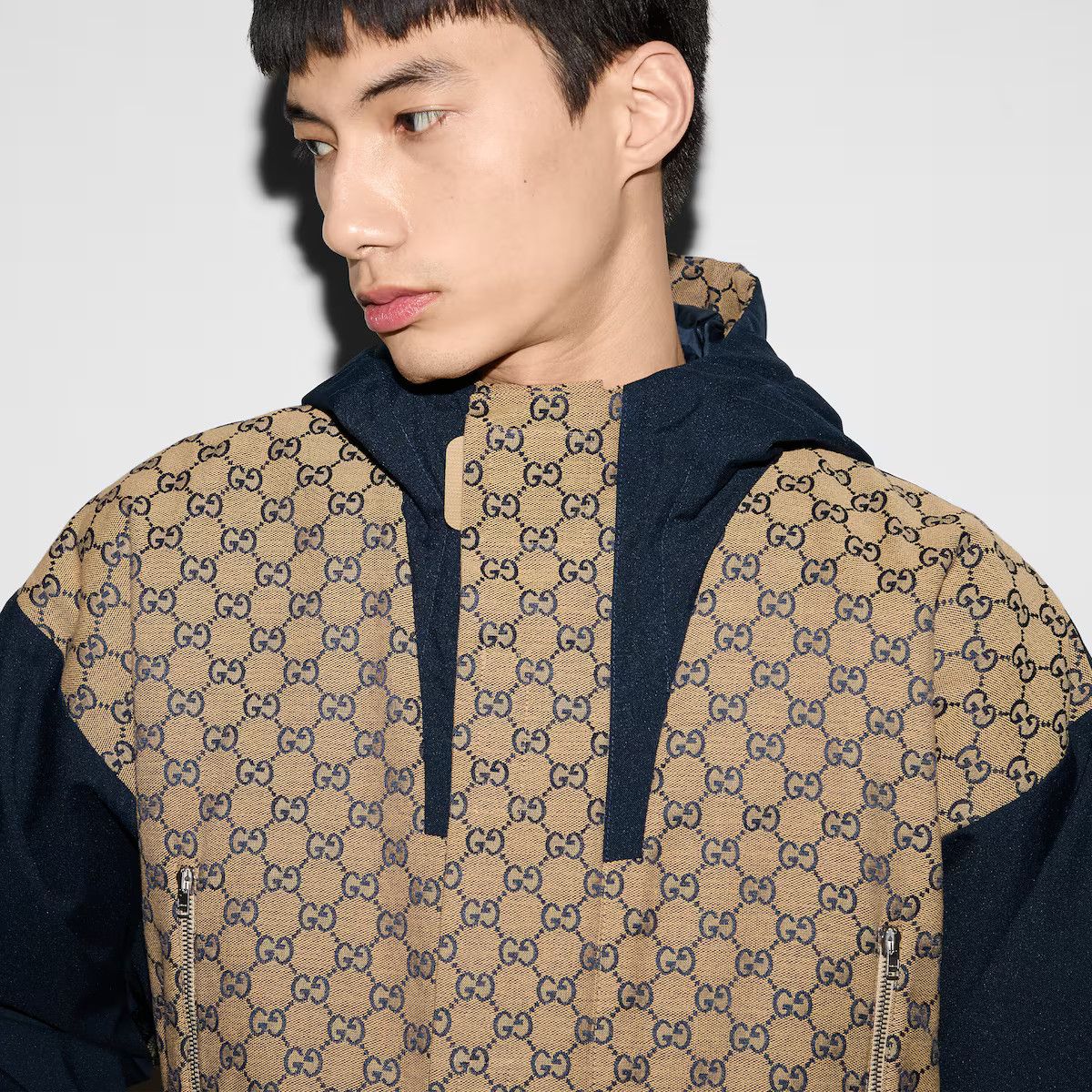 Gucci o1s1wg110125 GG Canvas Jacket in Beige/Blue Size US L / EU 52-54 / 3 - 4 Thumbnail