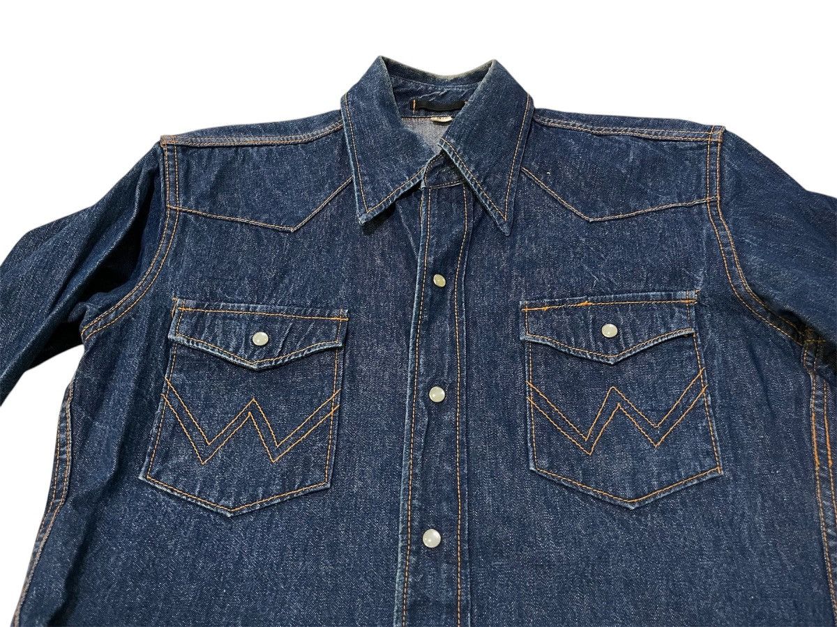 Vintage Vintage Snap Button Western Denim Shirt Size US S / EU 44-46 / 1 - 2 Thumbnail