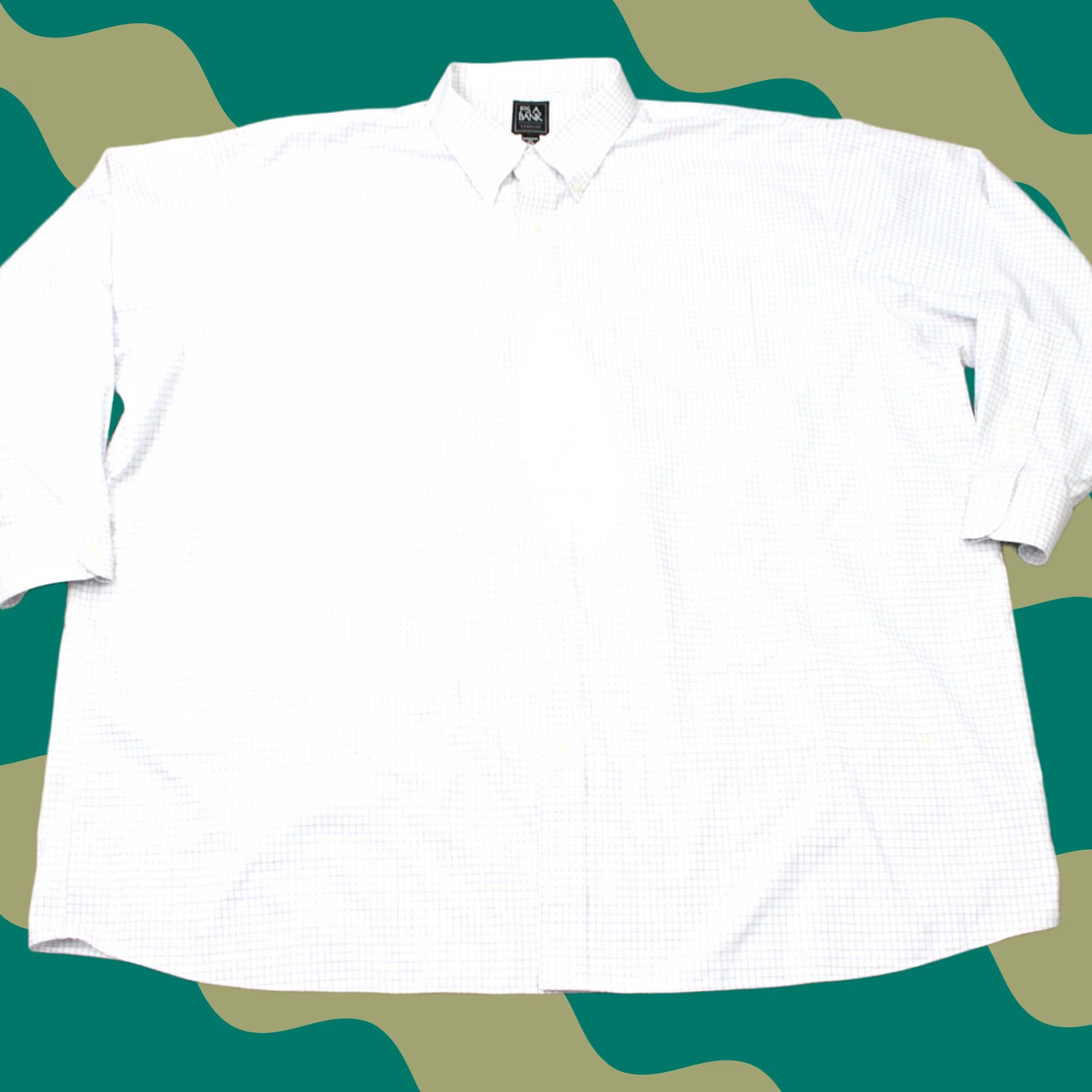 Jos. A. Bank Jos. A. Bank Shirt Mens 20 Blue/White Traveler Traditional Fit Cotton L/S Dress Shirt Size US XXL / EU 58 / 5 - 1 Thumbnail