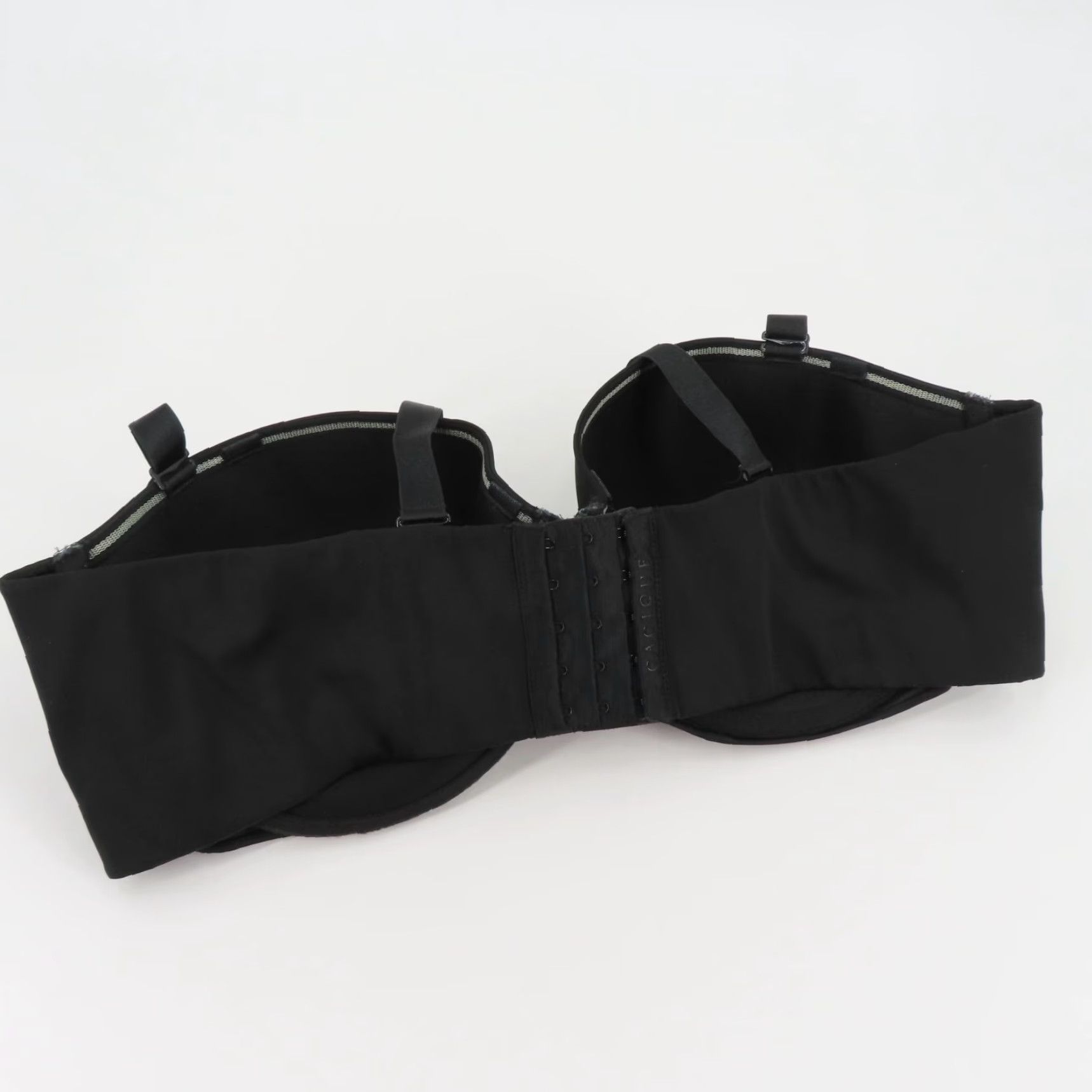 Vintage **Cacique 42DD Underwire Bra Solid Black Strapless** User: Cacique 42DD Underwire Bra Solid Black Strapless Size ONE SIZE - 4 Thumbnail