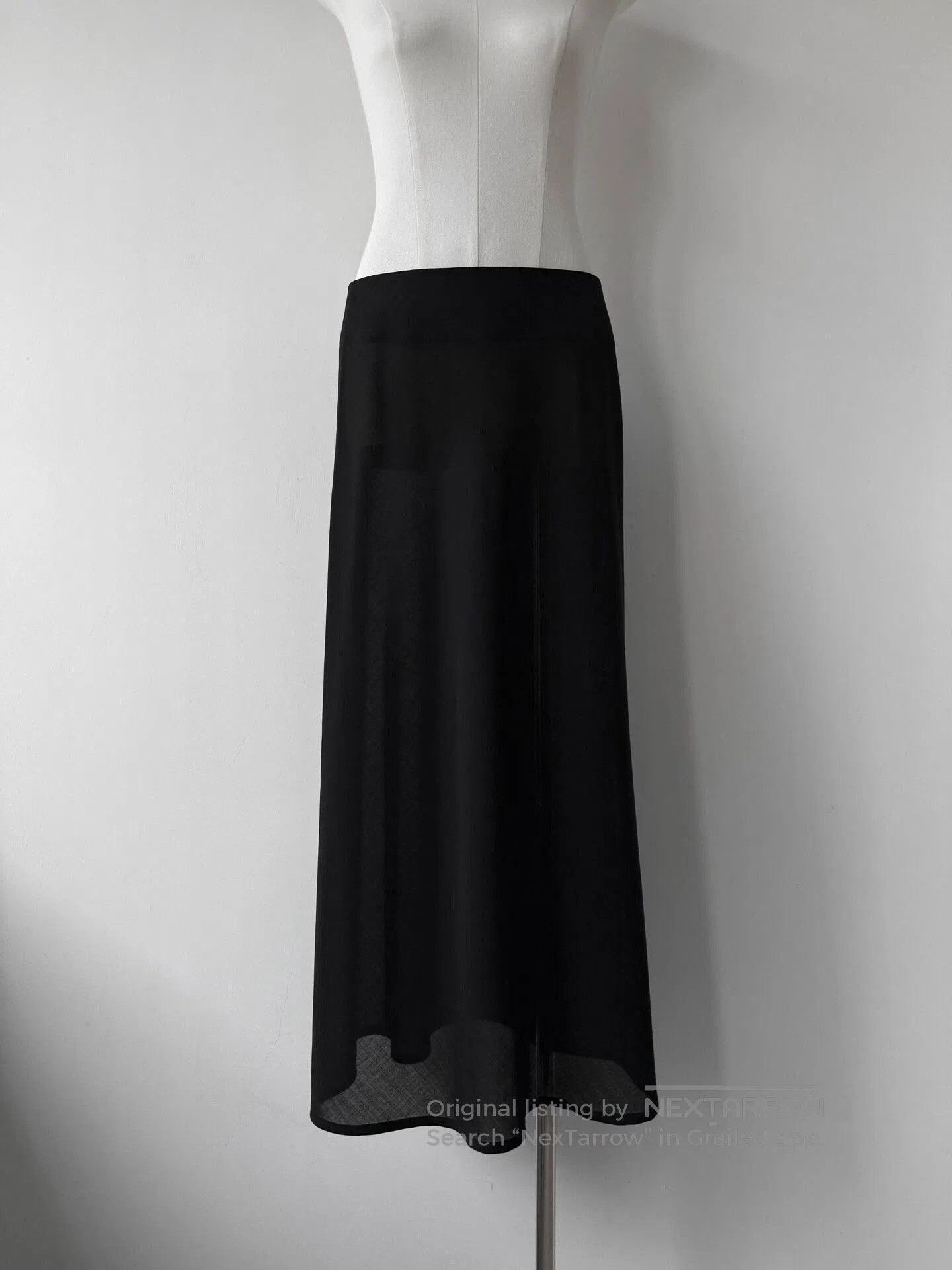 Yohji Yamamoto Yohji Yamamoto Noir Long Wool Skirt. Size 25" / US 0 / IT 36 - 1 Thumbnail