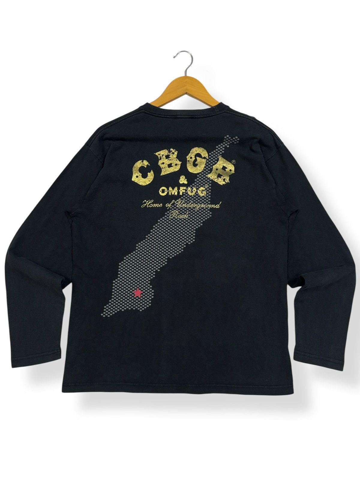 Hysteric Glamour Vintage CBGB & OMFUG Imprinted Rock Punk Long Sleeve T-shirt Size US M / EU 48-50 / 2 - 2 Thumbnail