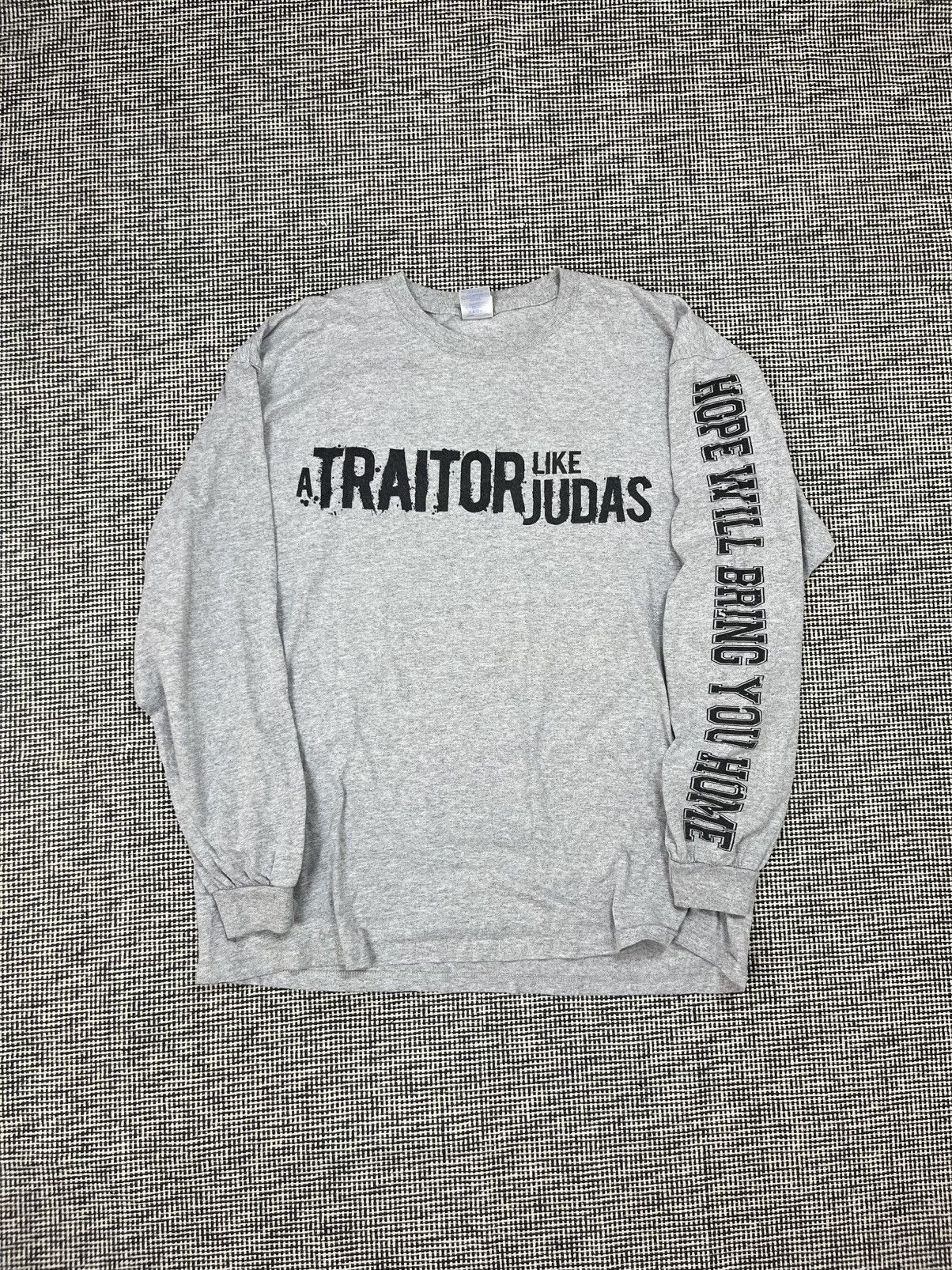 Band Tees y2k a traitor like Judas German metal rare band ls tee Size US XL / EU 56 / 4 - 2 Thumbnail
