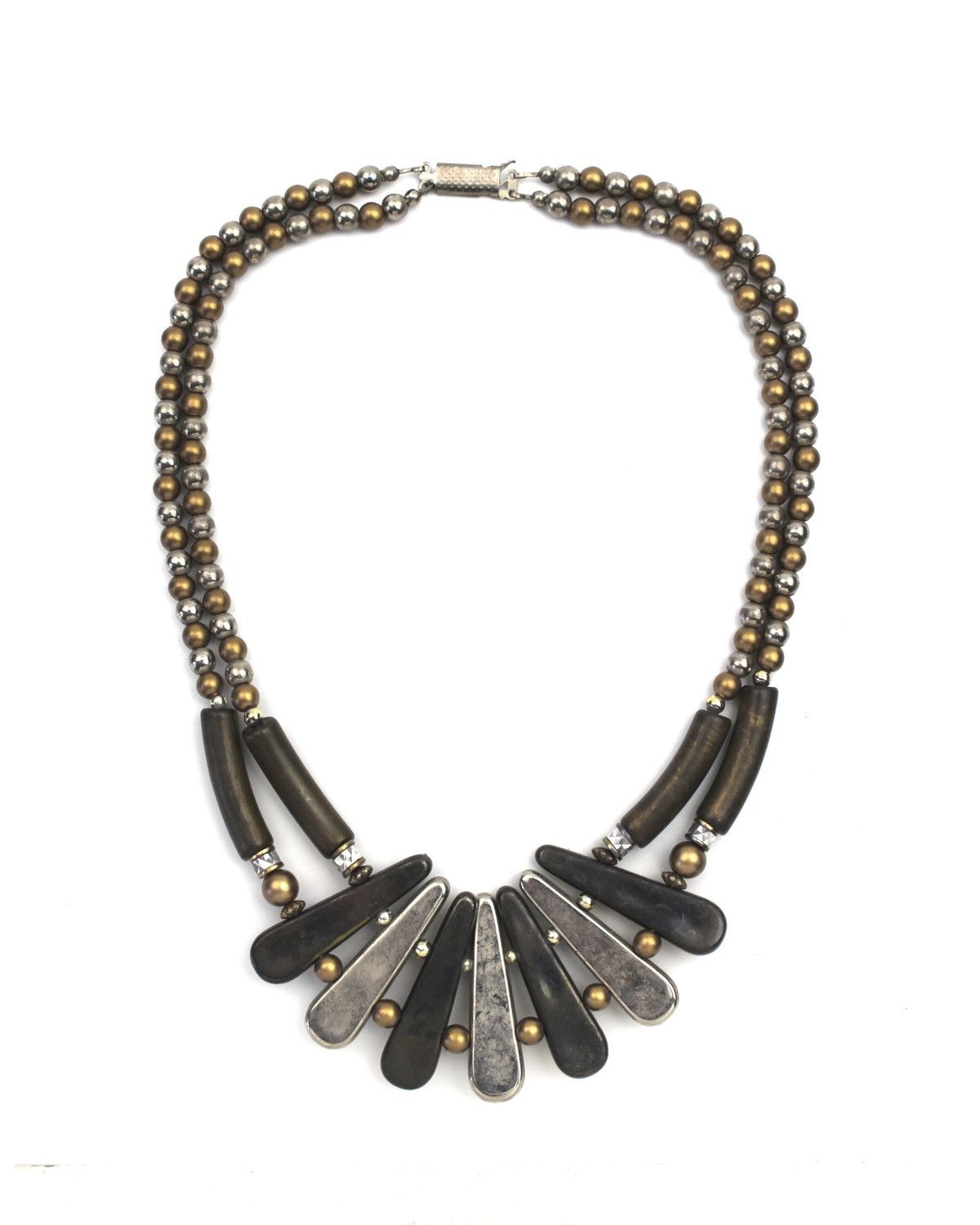 If Six Was Nine 1990S JAPANESE MADE PATINA METAL FRINGE NECKLACE Size ONE SIZE - 3 Thumbnail