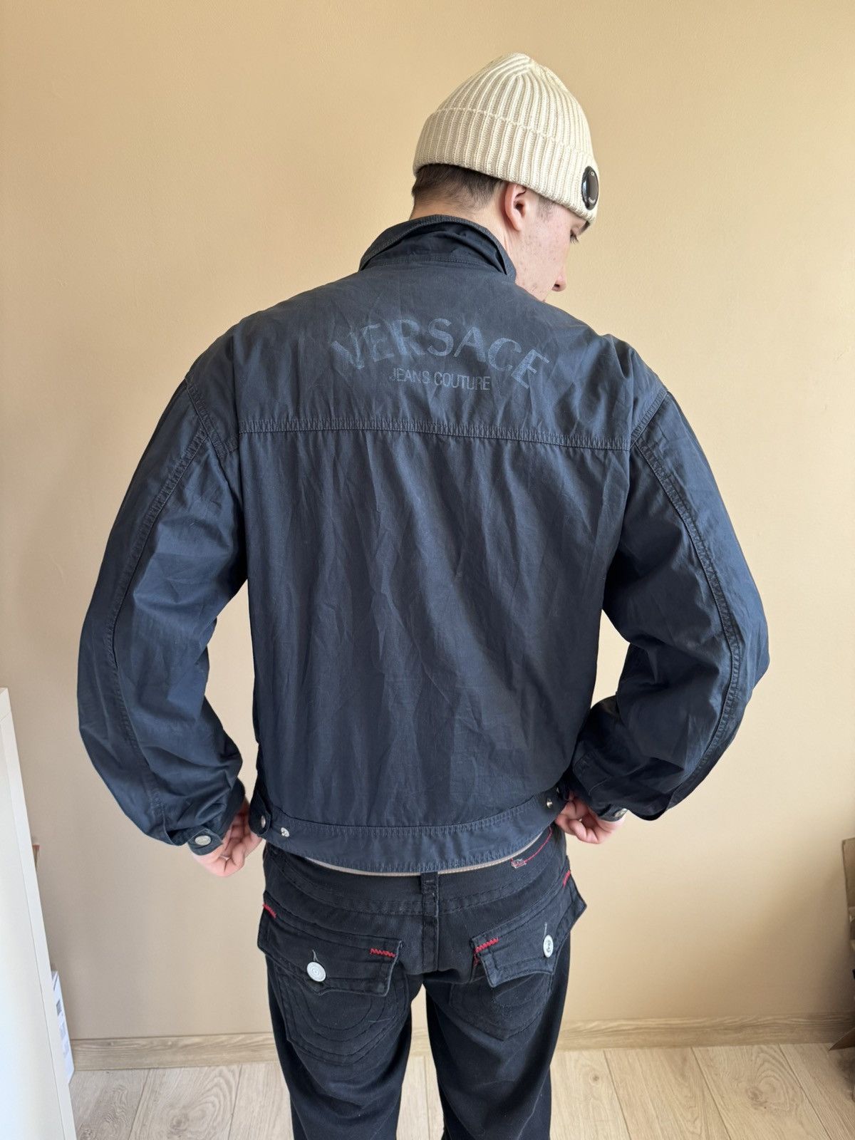 Versace Jeans Couture Vintage Versace Jeans Couture Back Logo Cotton Jacket Size US L / EU 52-54 / 3 - 2 Thumbnail