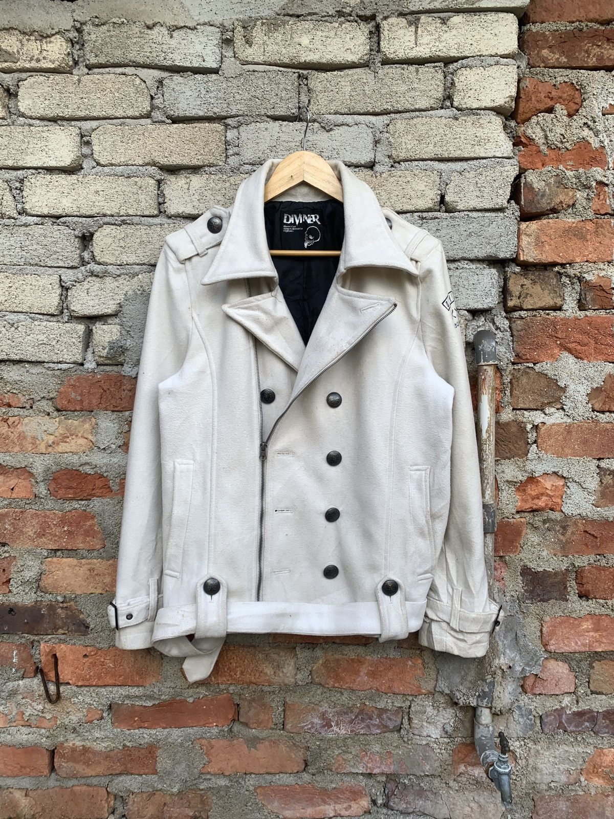 image of Divine 9 x If Six Was Nine Diviner Reckless Life Wool Jacket Seditionaries in Black (Size Large)