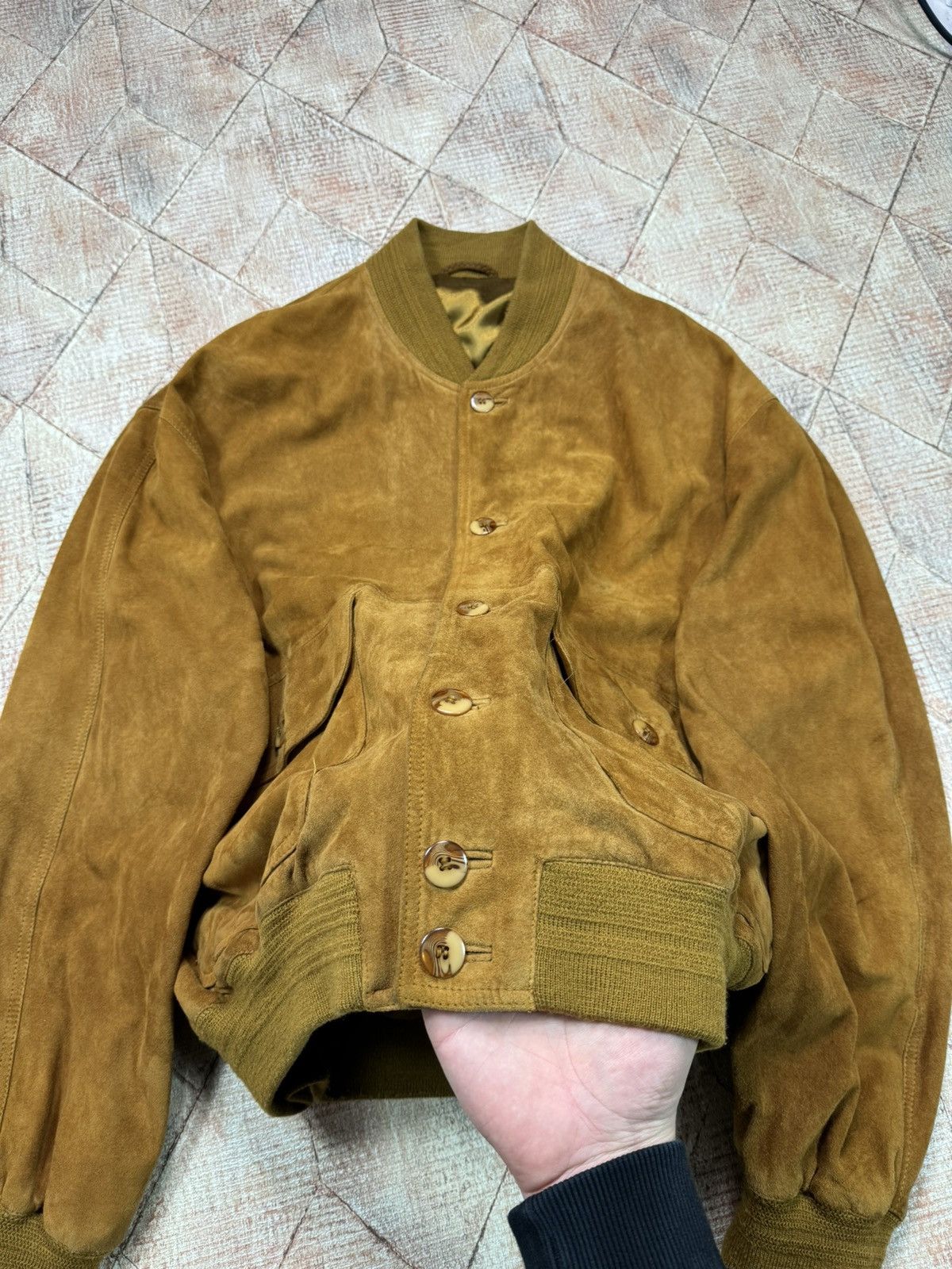Vintage Vintage Suede Italian Leather Jacket Boxy 90s Avant Garde Size US L / EU 52-54 / 3 - 6 Thumbnail